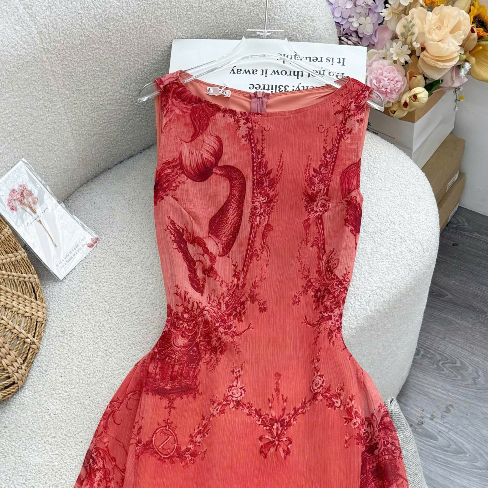 Đầm Thiết Kế Cổ Thuyền Hai Dây Hạ Hông Dáng Xòe Đầm Đi Tiệc TuTu Store Mã D1945