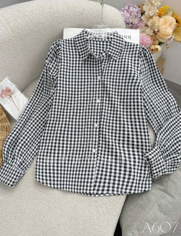 Áo Sơ Mi Thiết Kế Sọc Caro Đi Làm TuTu Store Mã A607