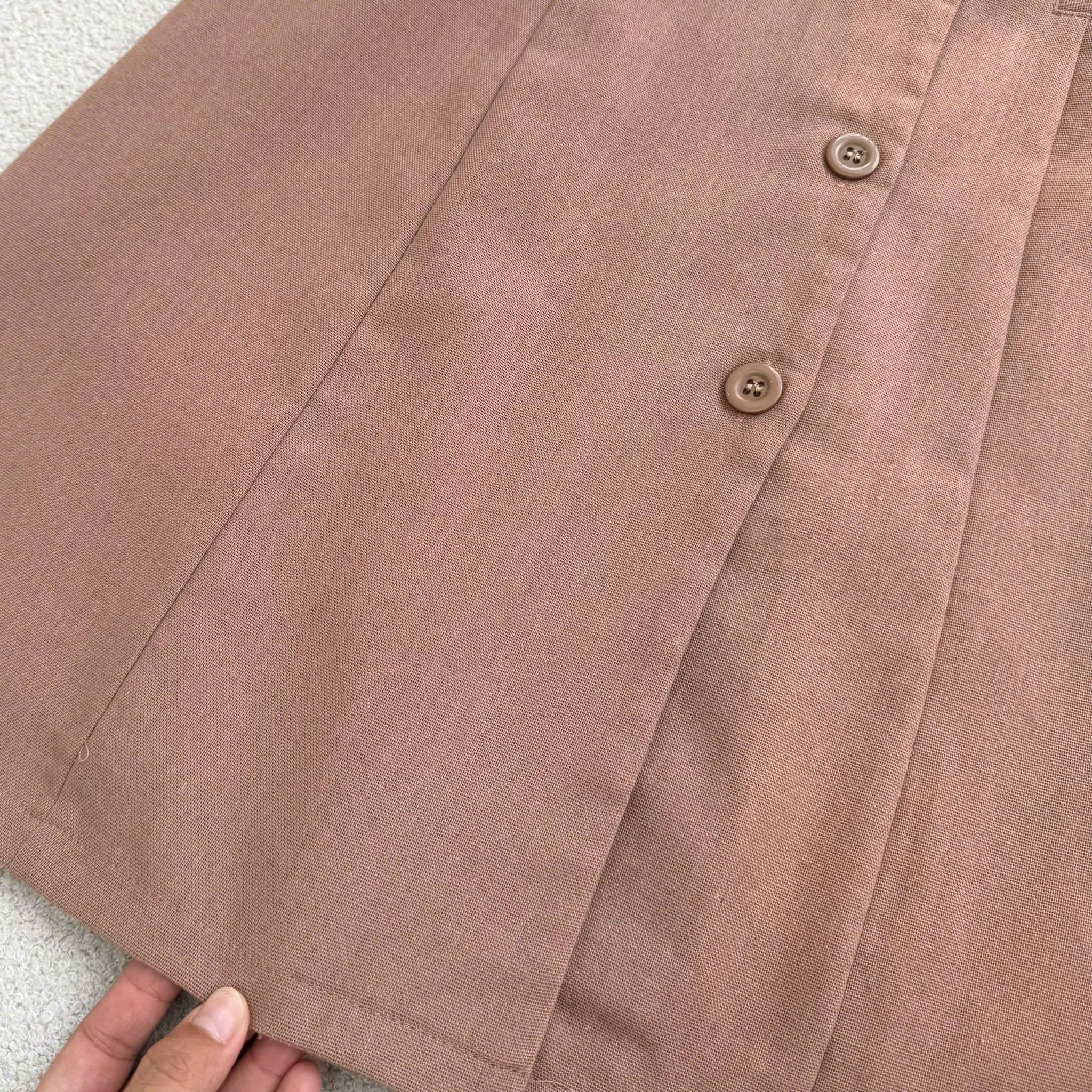 Đầm Thiết Kế Cổ Tròn Đính Nút Dáng Ngắn Basic Đầm Đi Tiệc TuTu Store Mã D1937