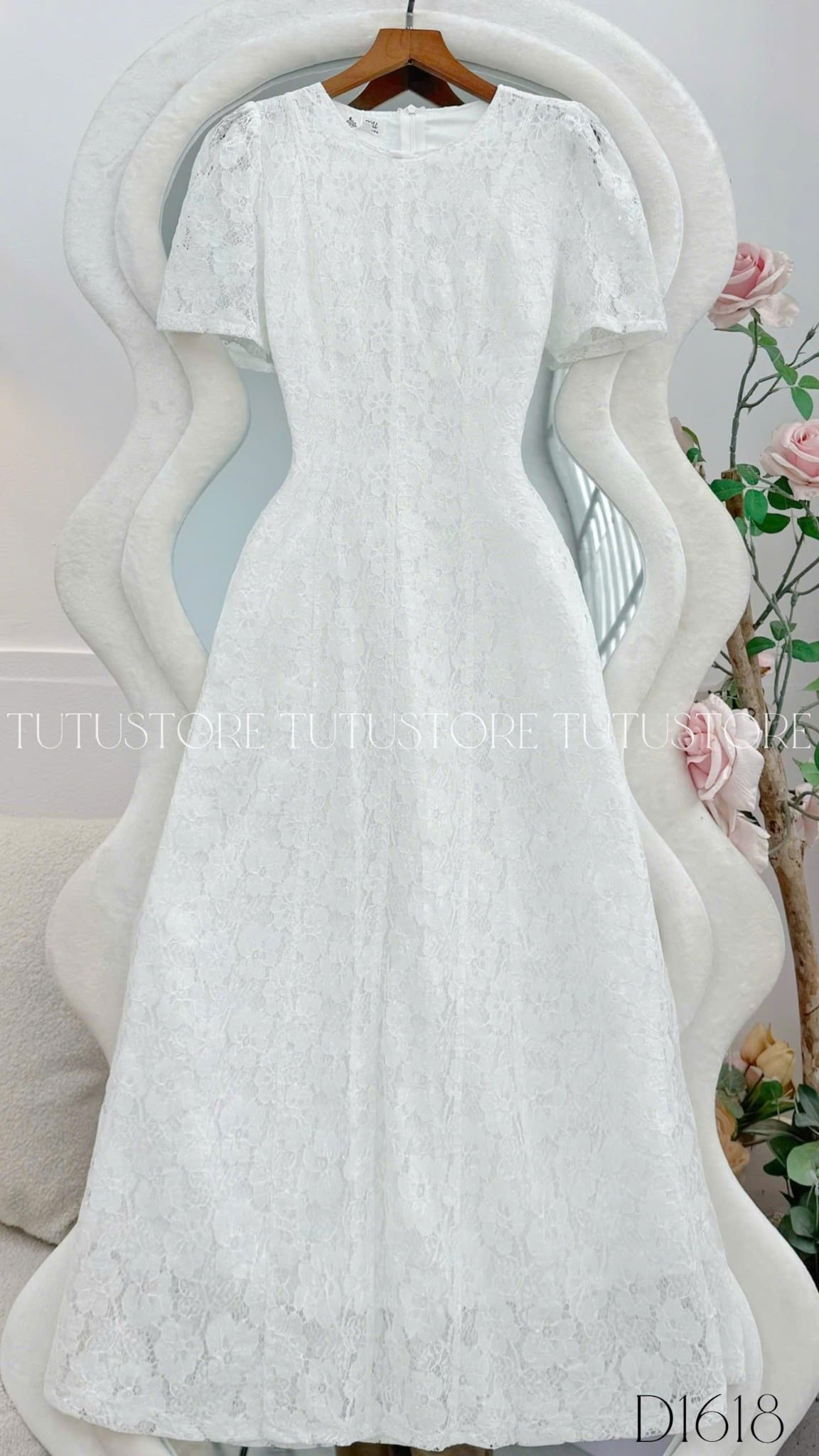 Đầm Thiết Kế Cổ Tròn Dáng Chữ A Đi Tiệc TuTu Store Mã D1618
