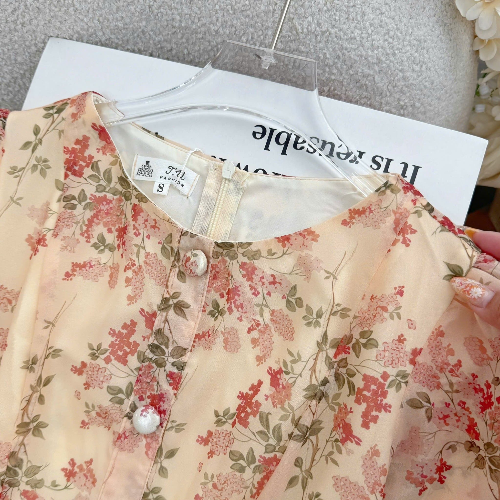 Đầm Thiết Kế Cổ Thuyền Dáng Xòe Nhẹ Nhàng Xinh Xắn Đi Chơi TuTu Store Mã D1738