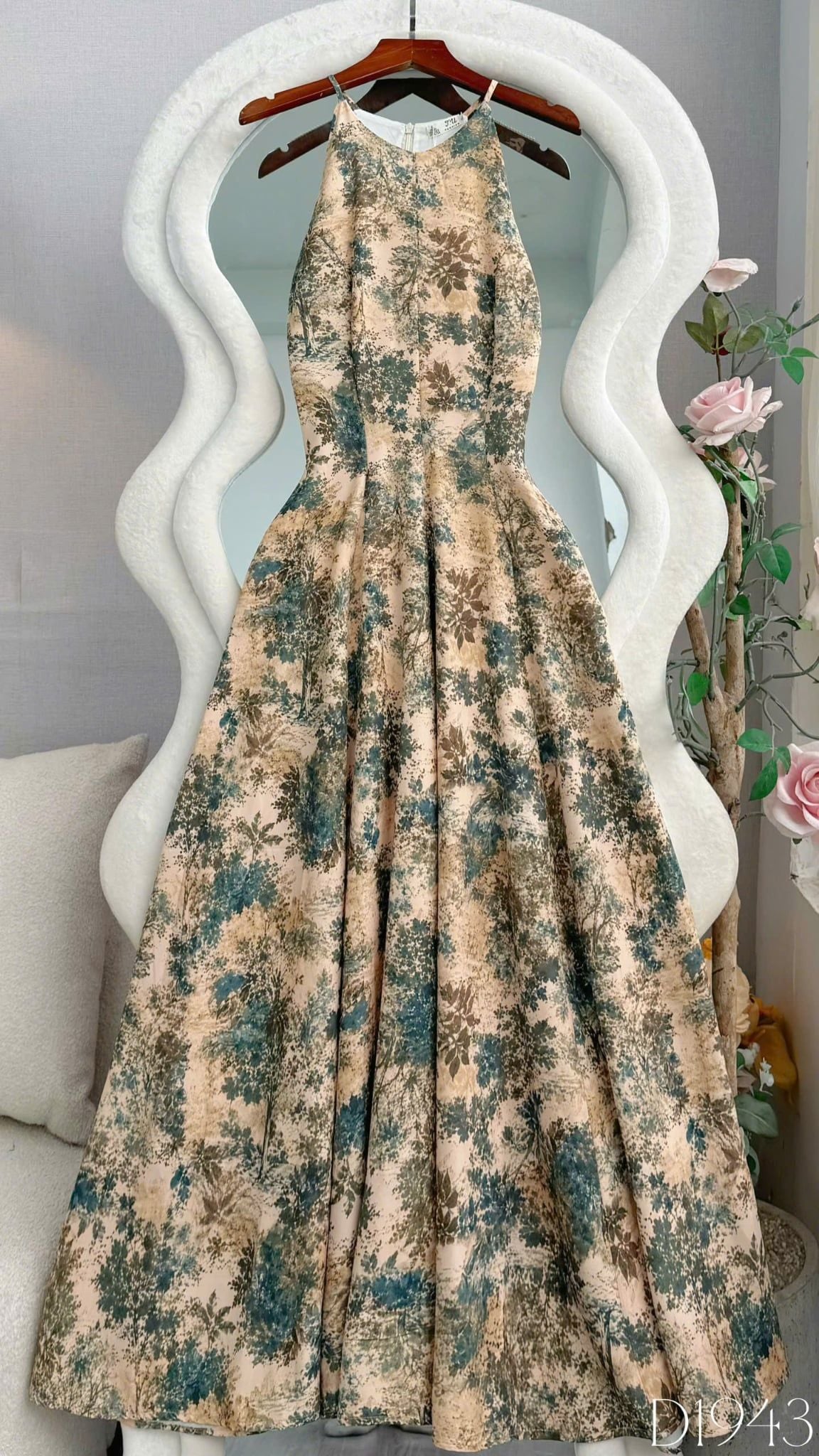 Đầm Thiết Kế Cổ Yếm Dáng Dài Đầm Đi Tiệc TuTu Store Mã D1943