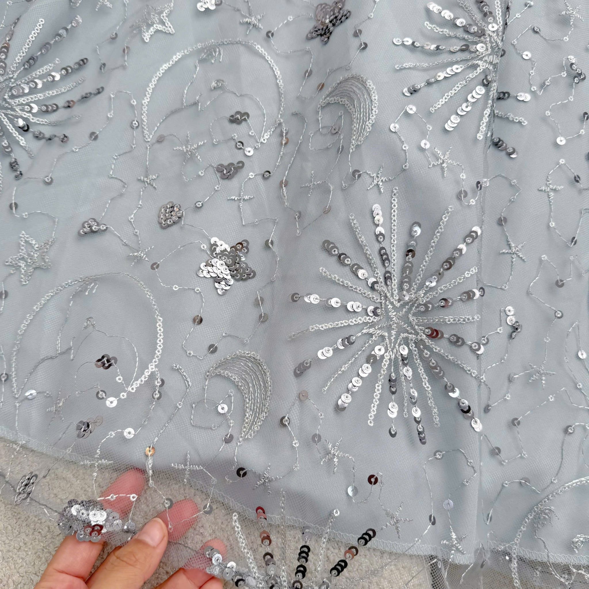 Đầm Thiết Kế Cổ Tròn Đính Kim Sa Dáng Xòe Đầm Đi Tiệc TuTu Store Mã D1928