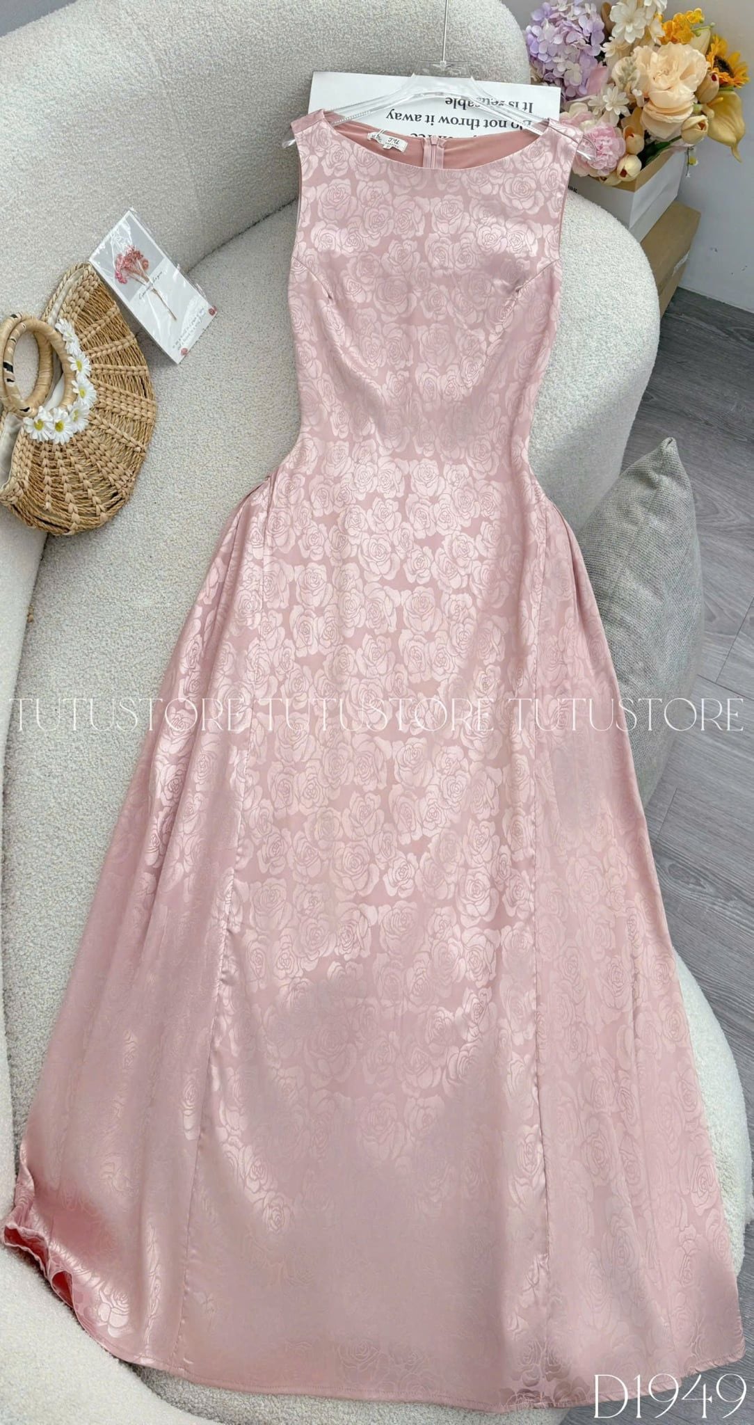 Đầm Thiết Kế Cổ Thuyền Dáng Dài Sang Trọng Đi Tiệc TuTu Store Mã D1949