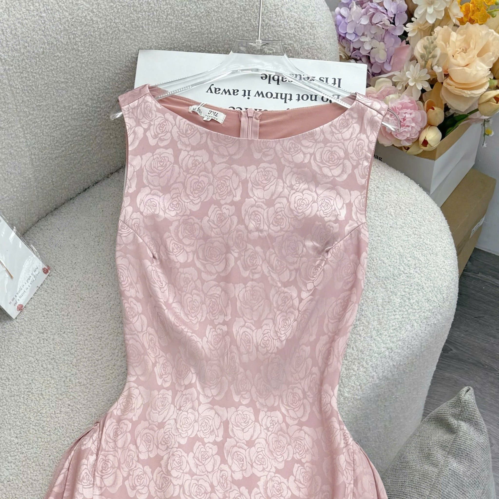 Đầm Thiết Kế Cổ Thuyền Dáng Dài Sang Trọng Đi Tiệc TuTu Store Mã D1949