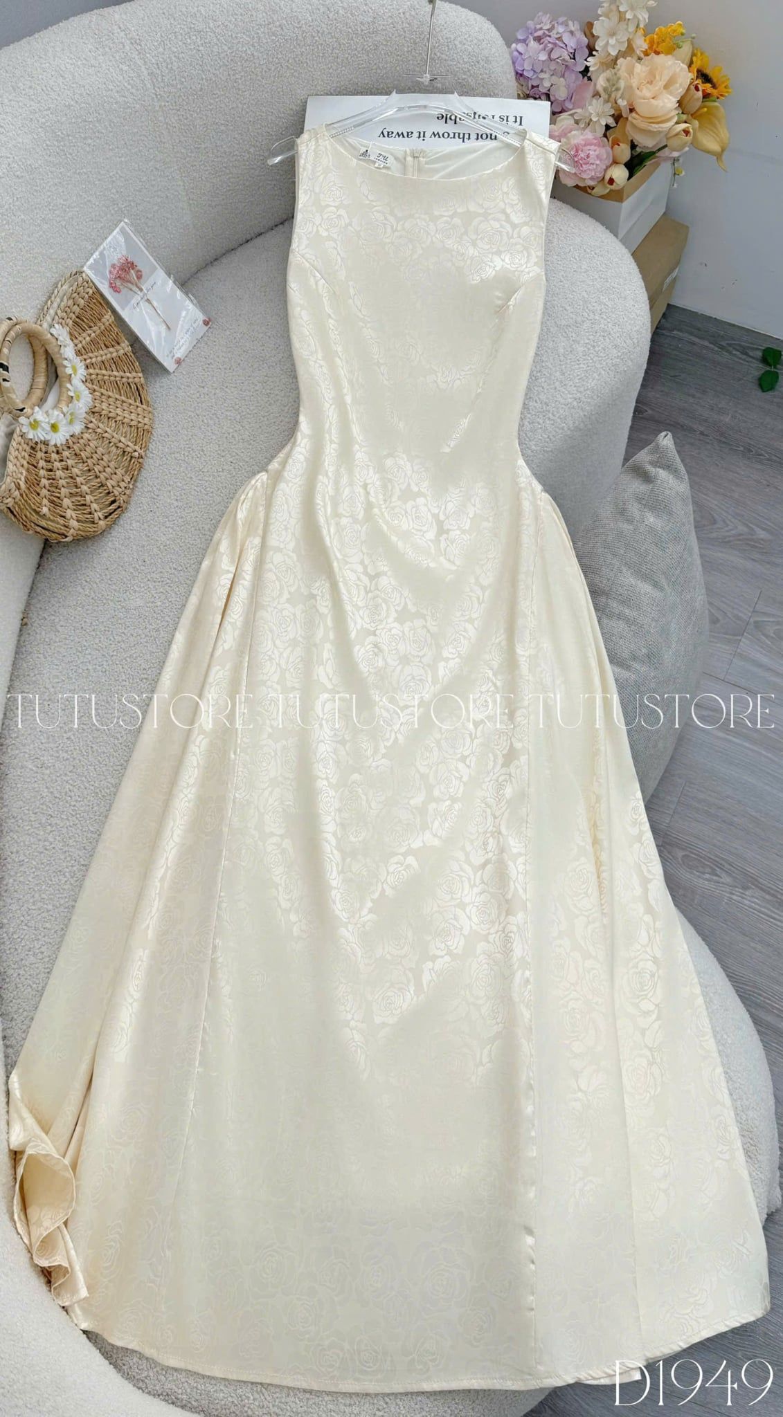 Đầm Thiết Kế Cổ Thuyền Dáng Dài Sang Trọng Đi Tiệc TuTu Store Mã D1949