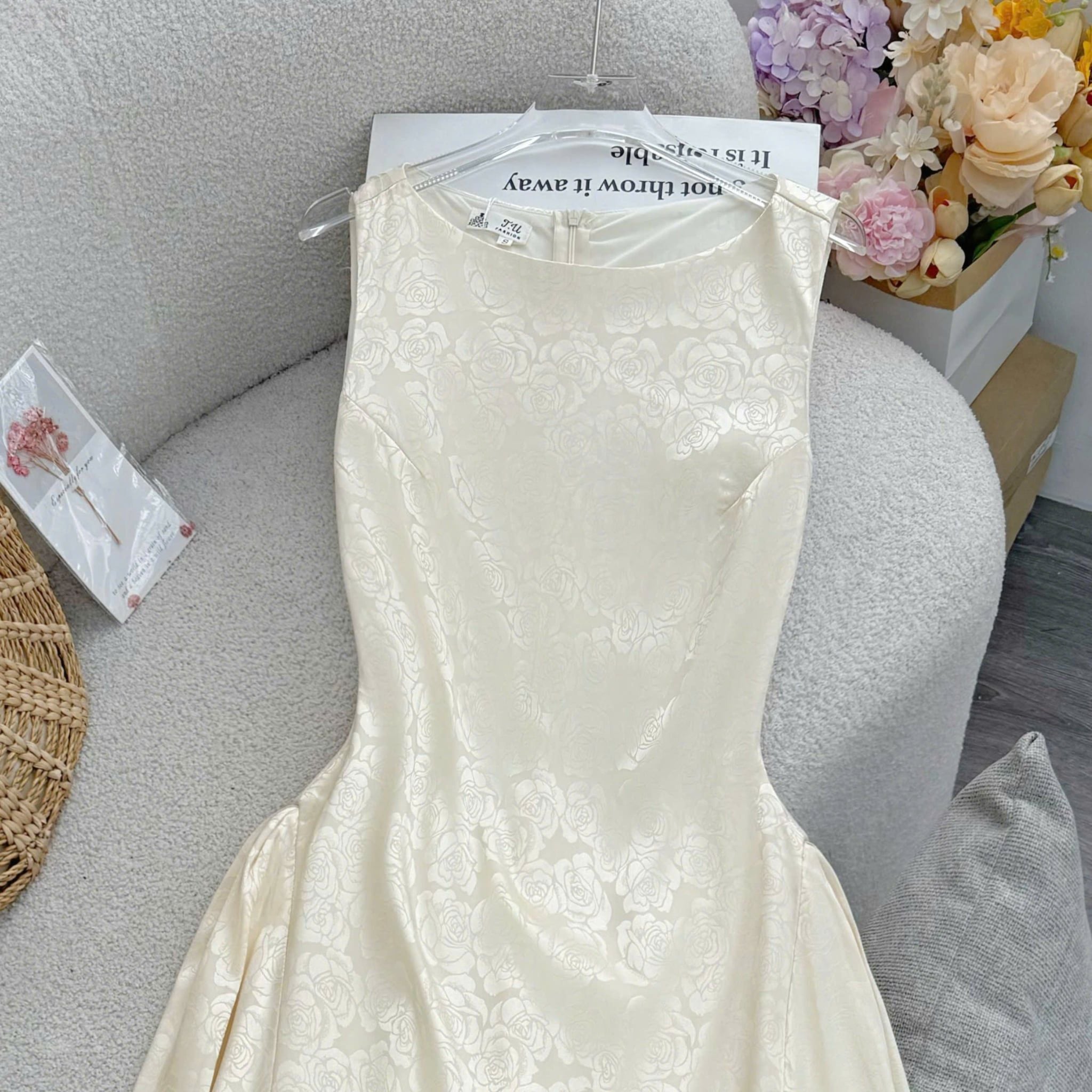 Đầm Thiết Kế Cổ Thuyền Dáng Dài Sang Trọng Đi Tiệc TuTu Store Mã D1949