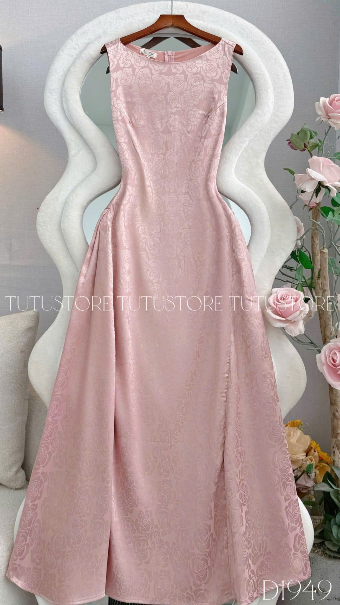 Đầm Thiết Kế Cổ Thuyền Dáng Dài Sang Trọng Đi Tiệc TuTu Store Mã D1949