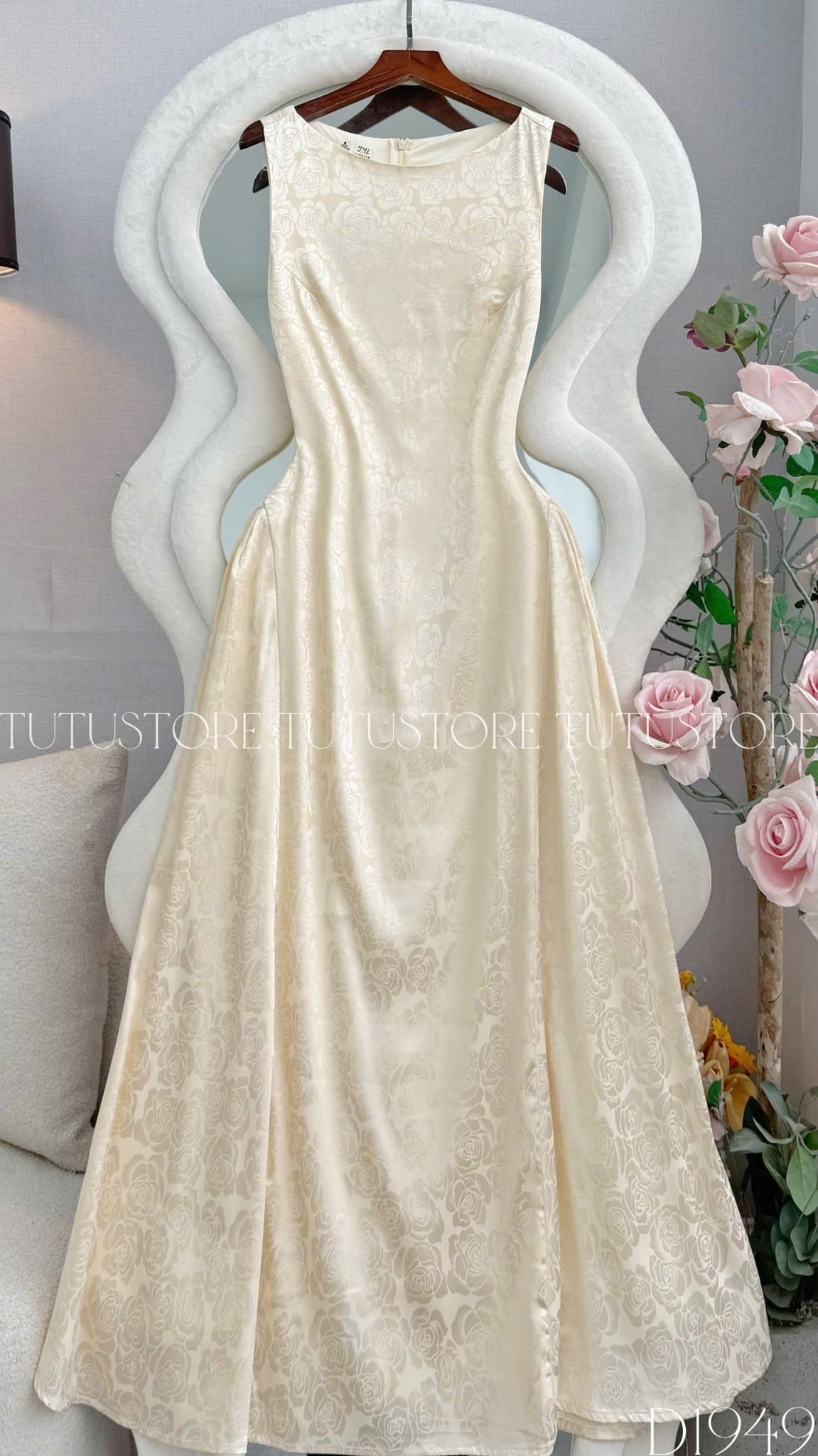 Đầm Thiết Kế Cổ Thuyền Dáng Dài Sang Trọng Đi Tiệc TuTu Store Mã D1949