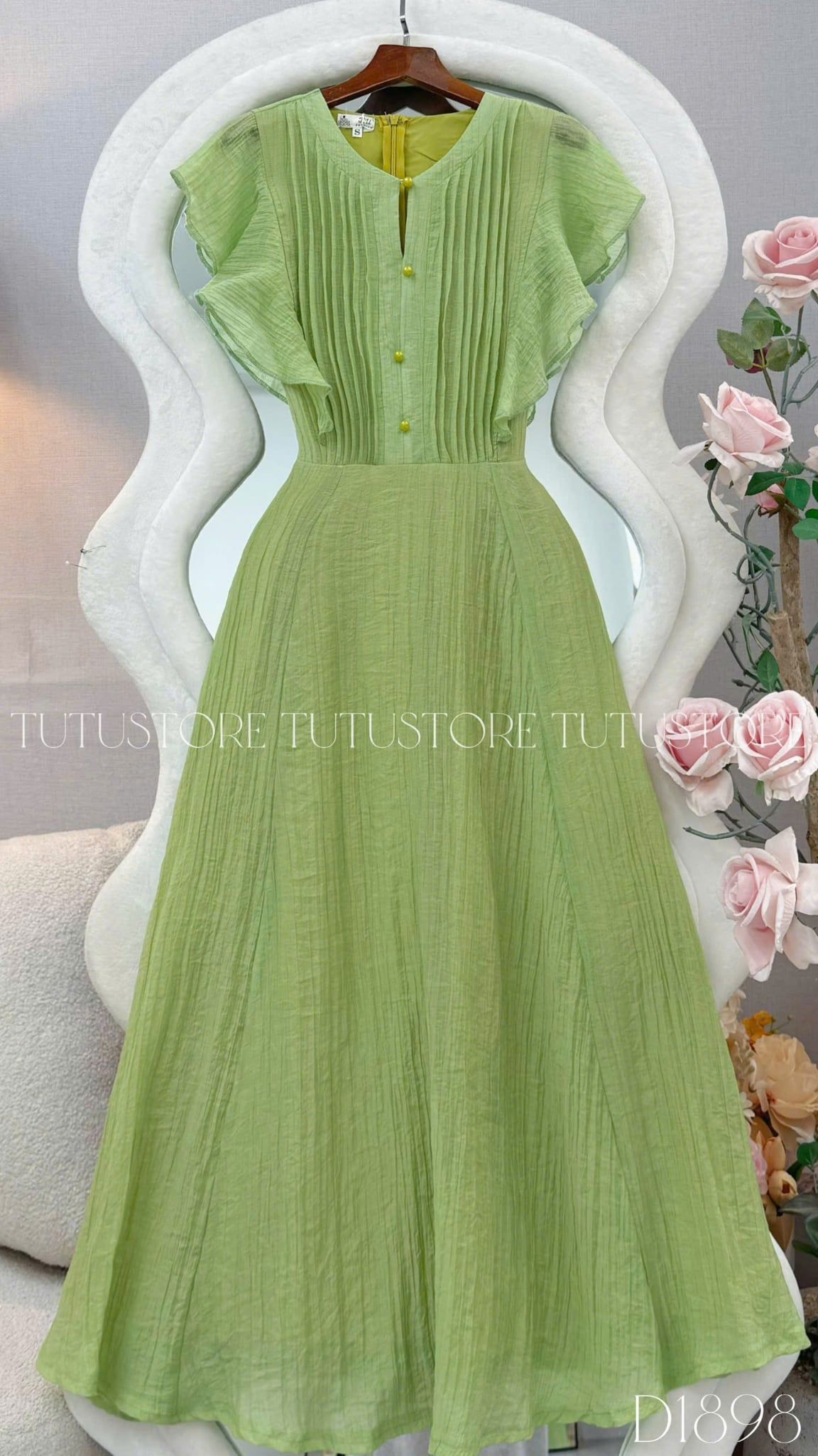 Đầm Thiết Kế Vai Bèo Buộc Eo Đầm Đi Tiệc TuTu Store Mã D1898