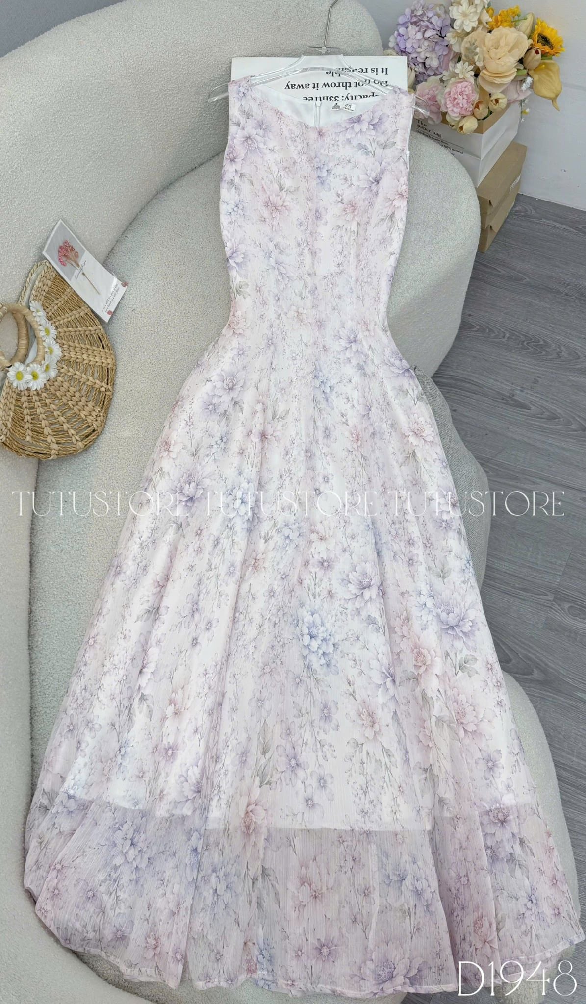 Đầm Thiết Kế Cổ Thuyền Dáng Dài Đi Tiệc TuTu Store Mã D1948