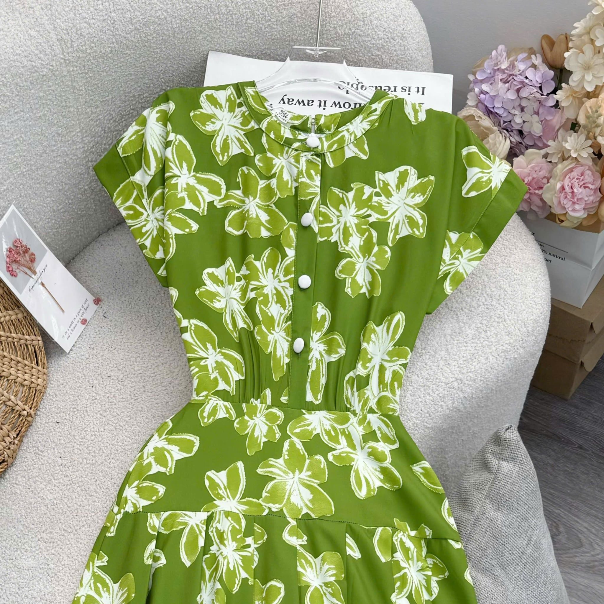 Đầm Thiết Kế Cổ Tròn Dáng Xòe Đi Tiệc TuTu Store Mã D1970