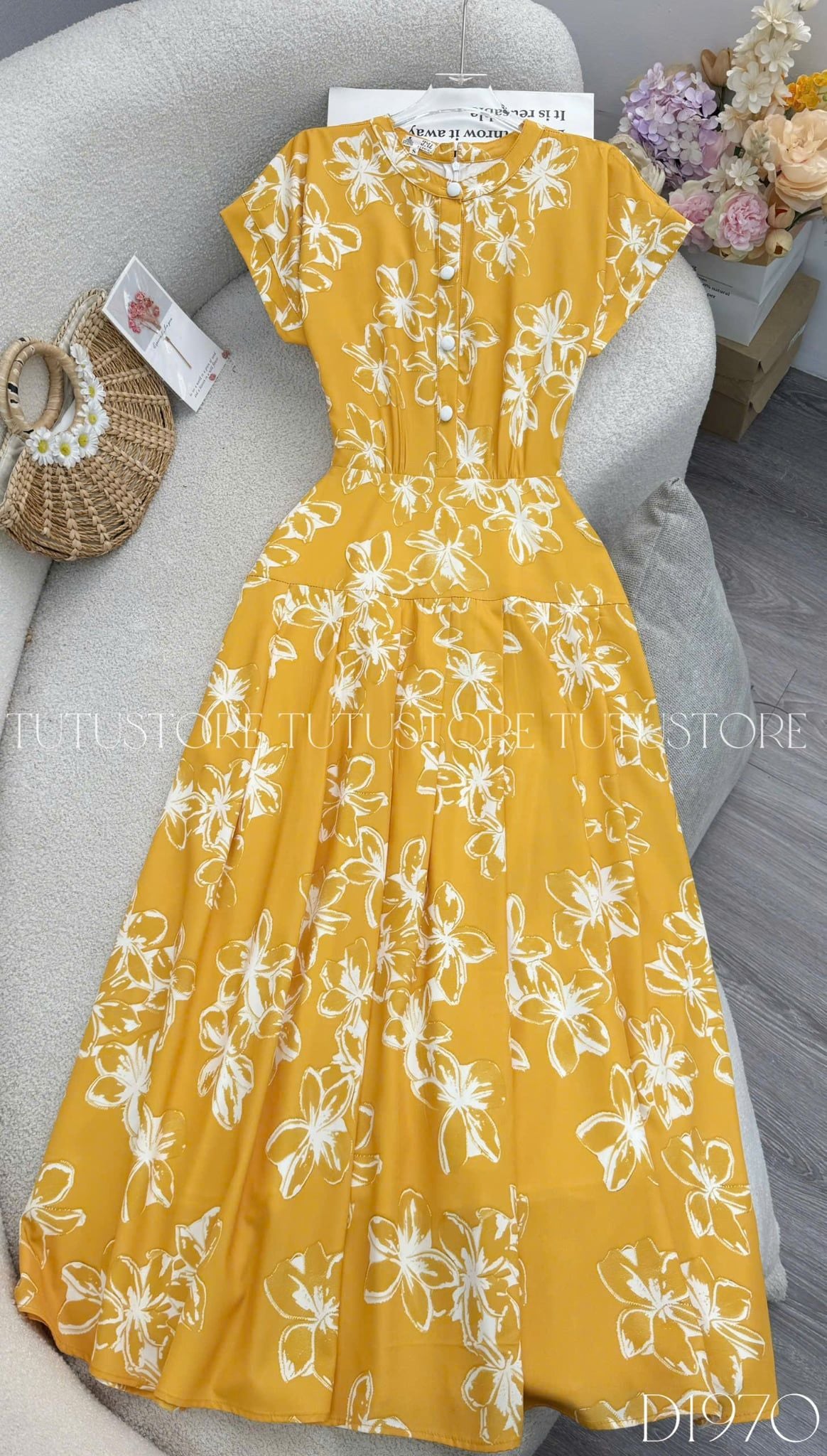 Đầm Thiết Kế Cổ Tròn Dáng Xòe Đi Tiệc TuTu Store Mã D1970