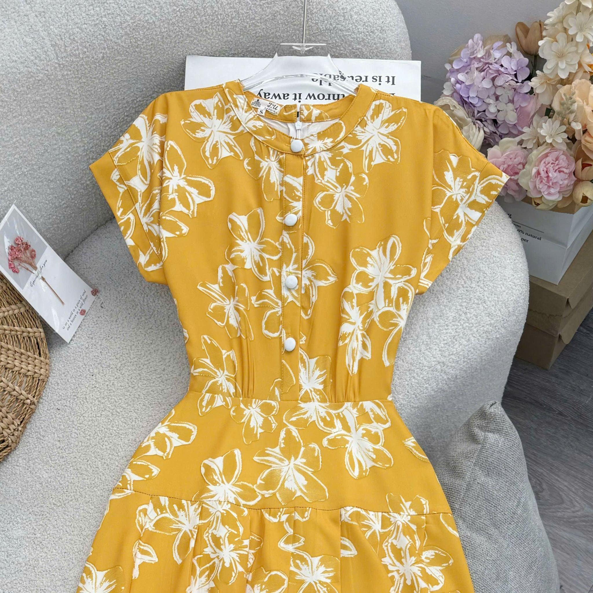 Đầm Thiết Kế Cổ Tròn Dáng Xòe Đi Tiệc TuTu Store Mã D1970