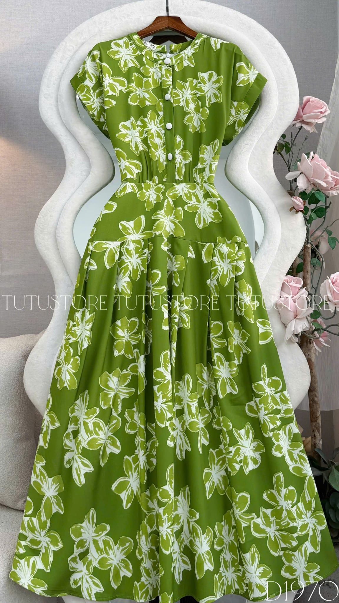 Đầm Thiết Kế Cổ Tròn Dáng Xòe Đi Tiệc TuTu Store Mã D1970