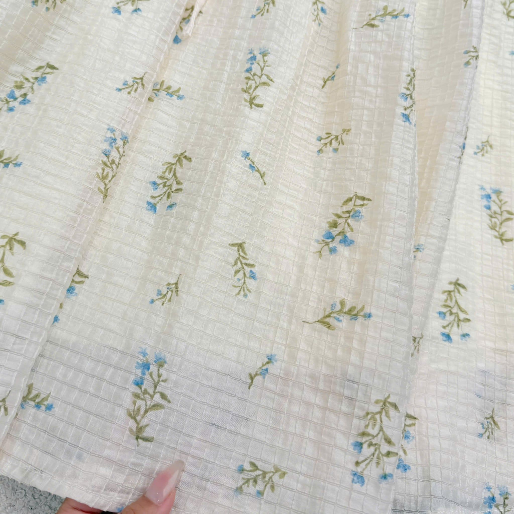 Đầm Thiết Kế Cổ Sơ Mi Dáng Xòe Hoa Nhí Đầm Đi Tiệc TuTu Store Mã D1955
