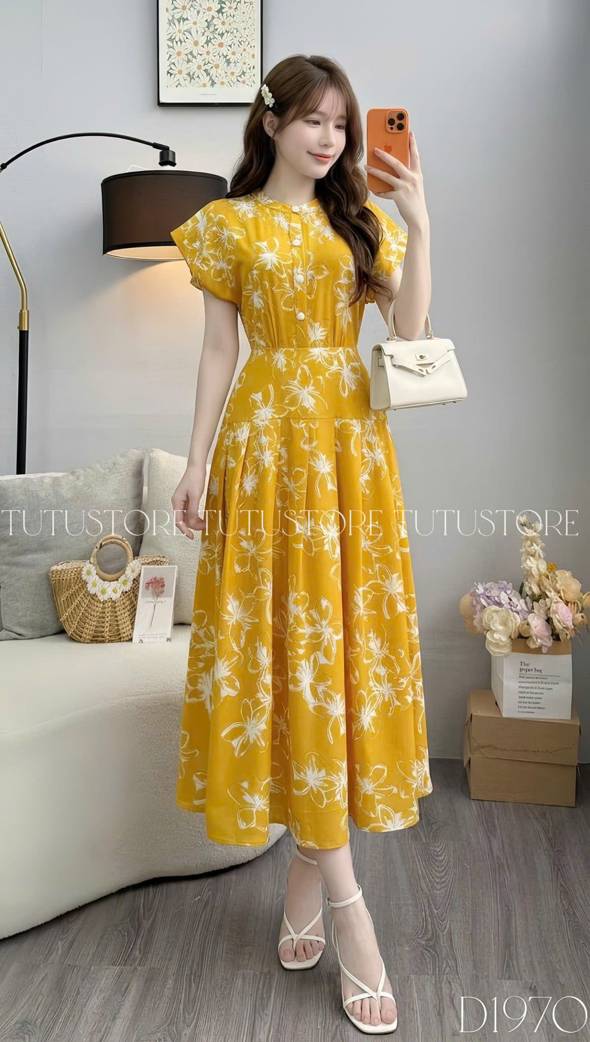 Đầm Thiết Kế Cổ Tròn Dáng Xòe Đi Tiệc TuTu Store Mã D1970