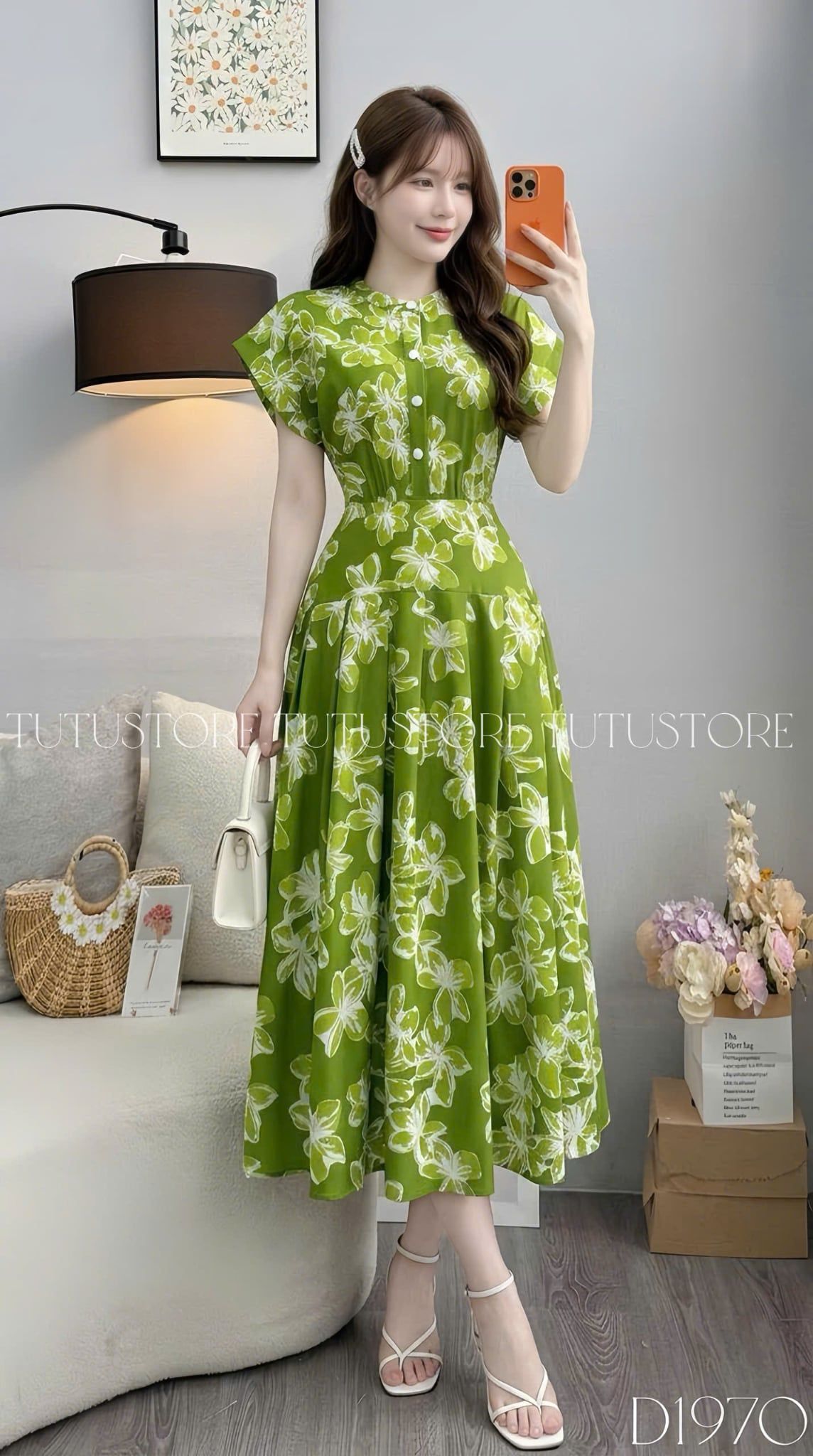 Đầm Thiết Kế Cổ Tròn Dáng Xòe Đi Tiệc TuTu Store Mã D1970