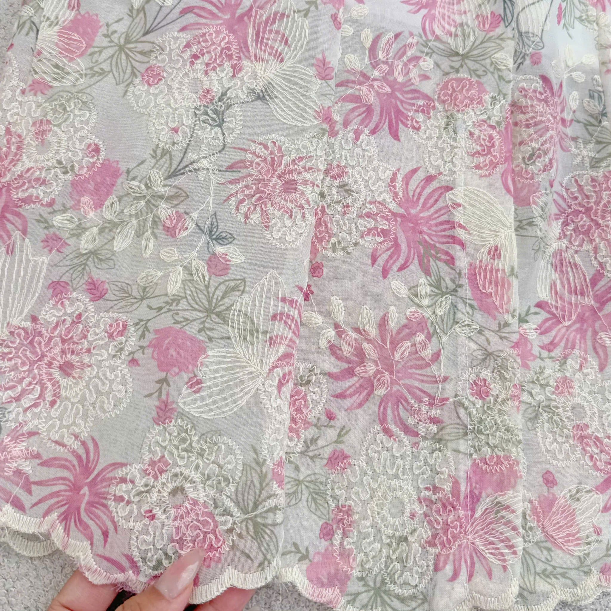 Đầm Thiết Kế Cổ Sơ Mi Dáng A Ren Thêu Đầm Đi Tiệc TuTu Store Mã D1938