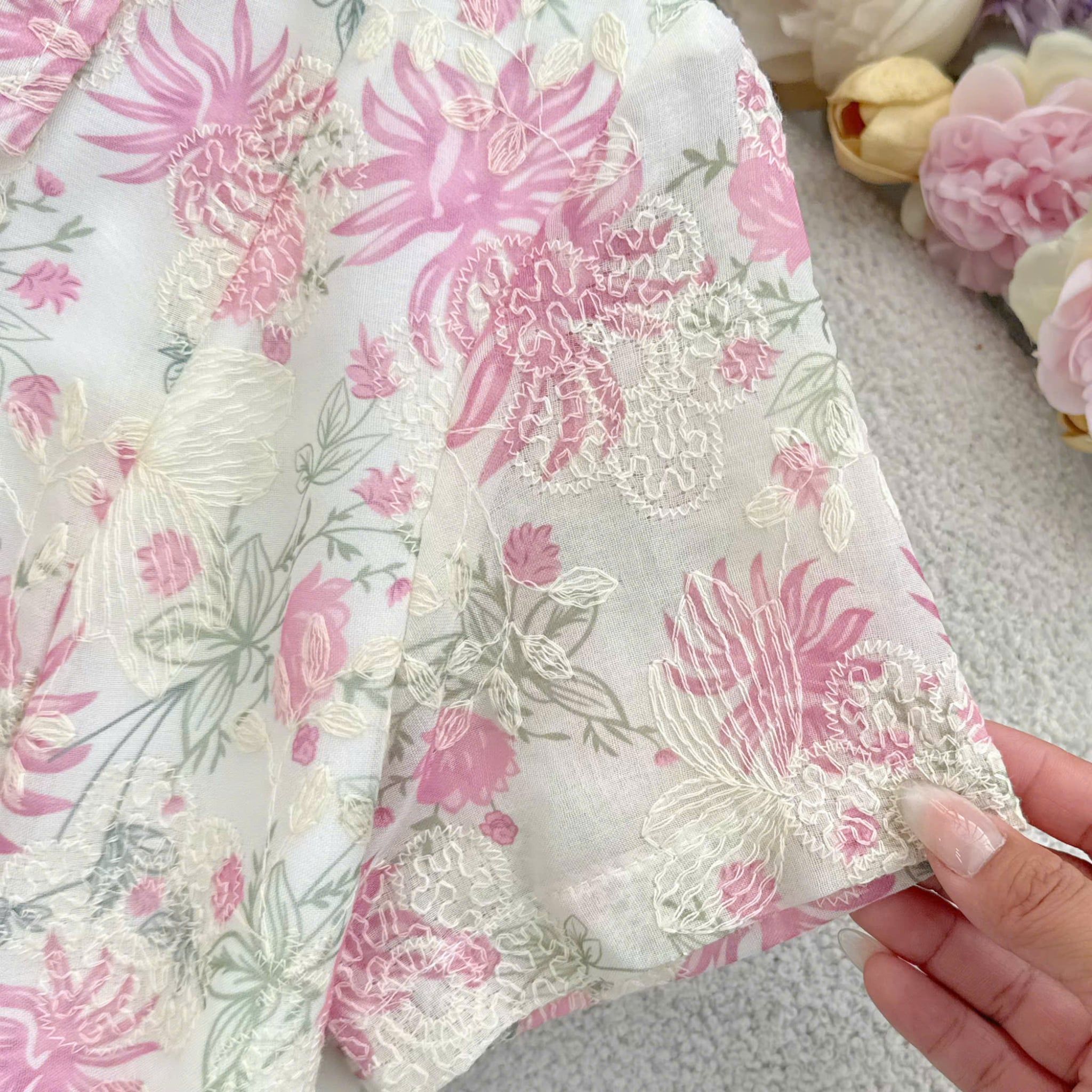 Đầm Thiết Kế Cổ Sơ Mi Dáng A Ren Thêu Đầm Đi Tiệc TuTu Store Mã D1938