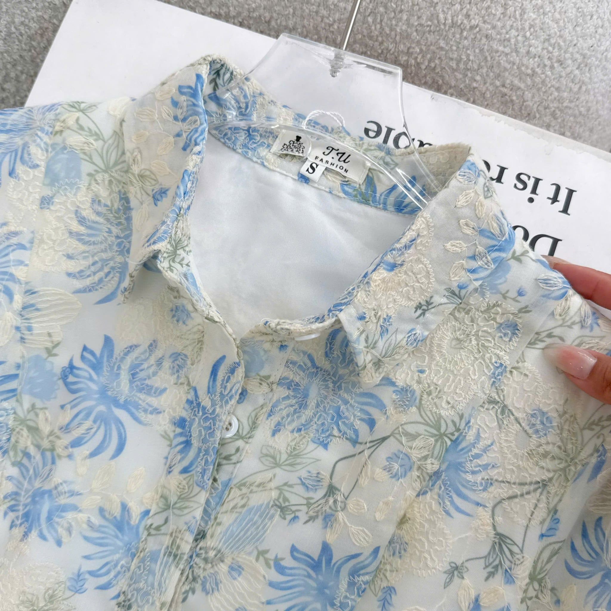 Đầm Thiết Kế Cổ Sơ Mi Dáng A Ren Thêu Đầm Đi Tiệc TuTu Store Mã D1938