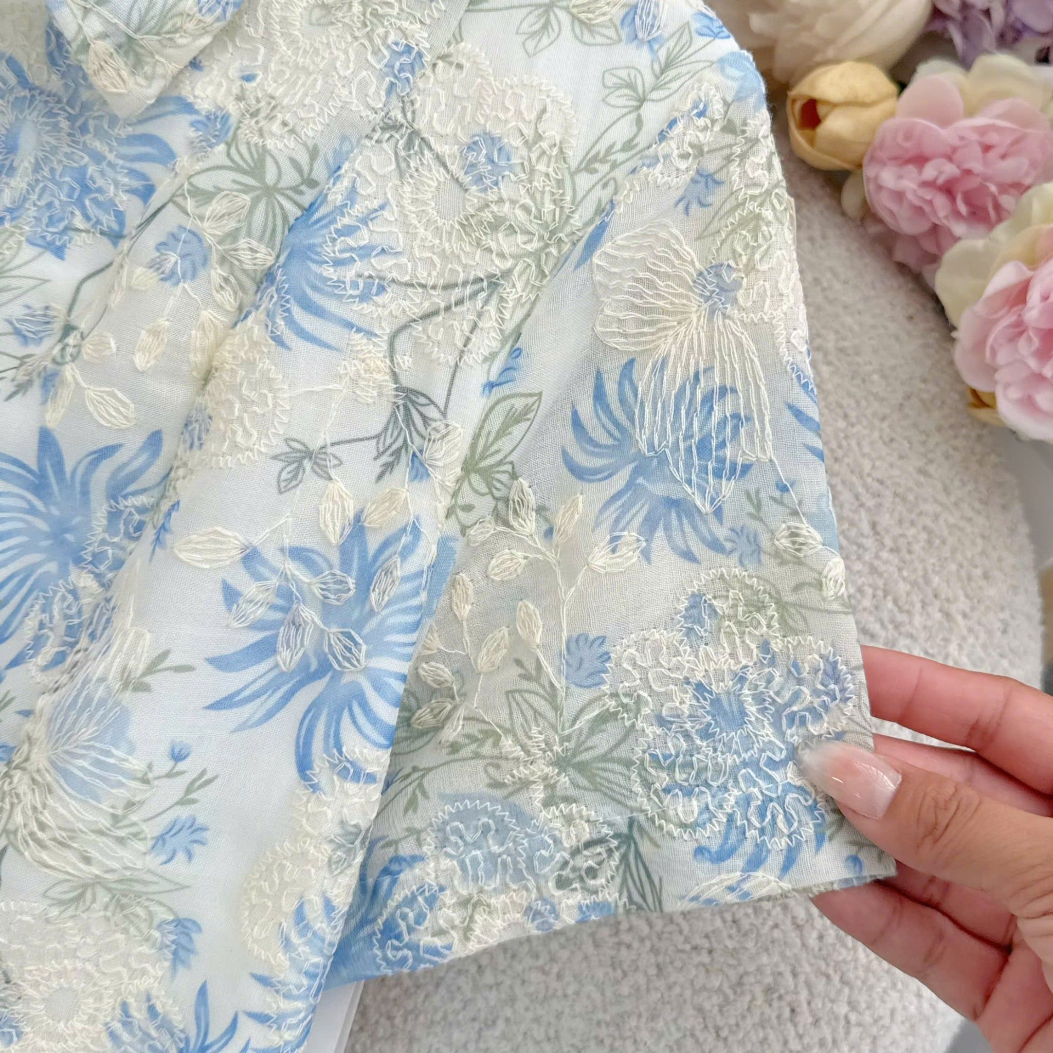 Đầm Thiết Kế Cổ Sơ Mi Dáng A Ren Thêu Đầm Đi Tiệc TuTu Store Mã D1938