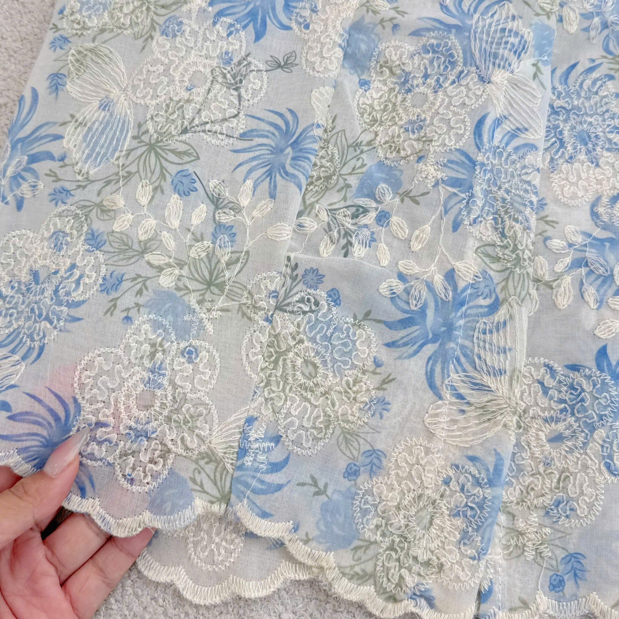 Đầm Thiết Kế Cổ Sơ Mi Dáng A Ren Thêu Đầm Đi Tiệc TuTu Store Mã D1938