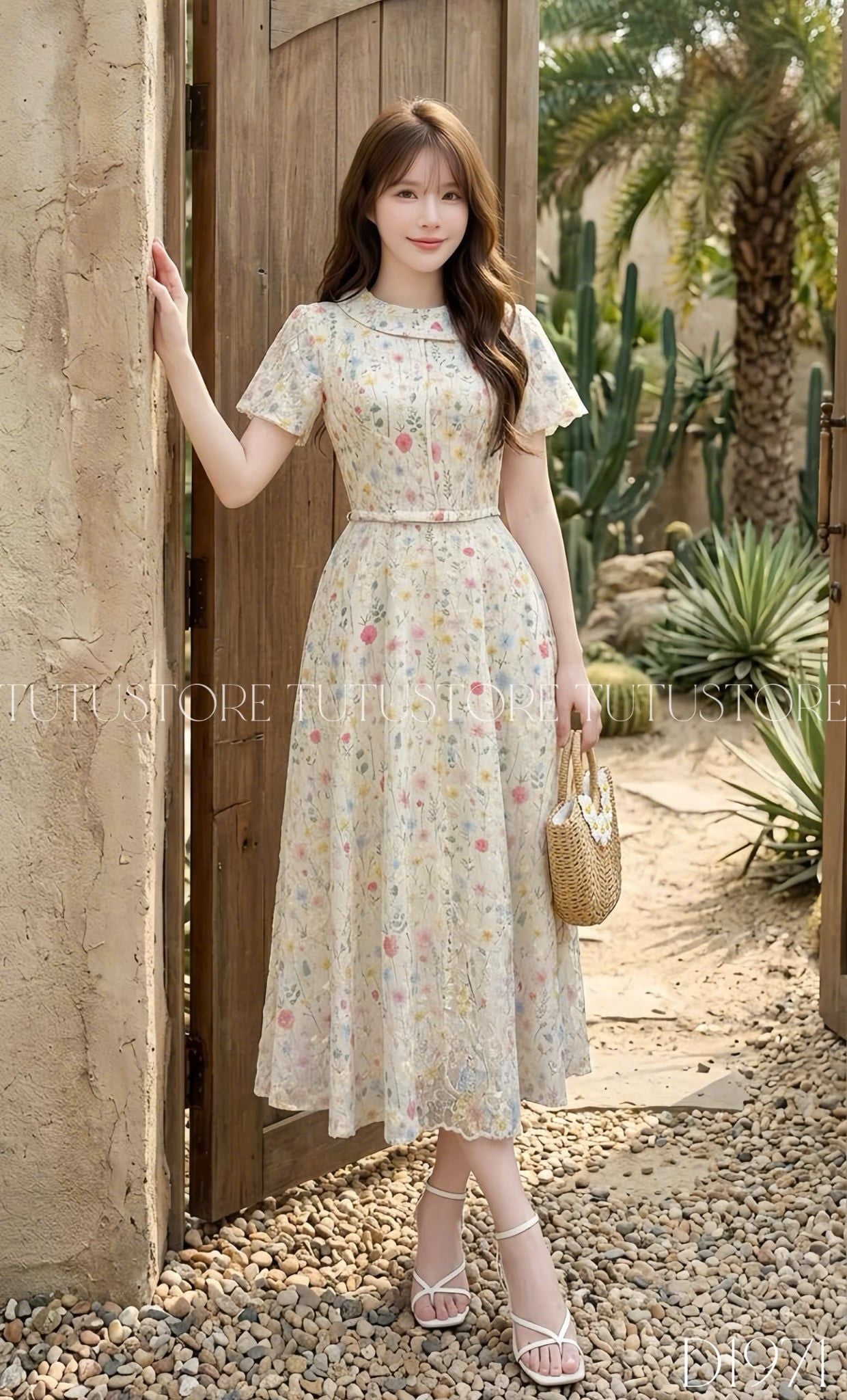Đầm Thiết Kế Cổ Thuyền Chéo Dáng Xòe Đi Tiệc TuTu Store Mã D1971