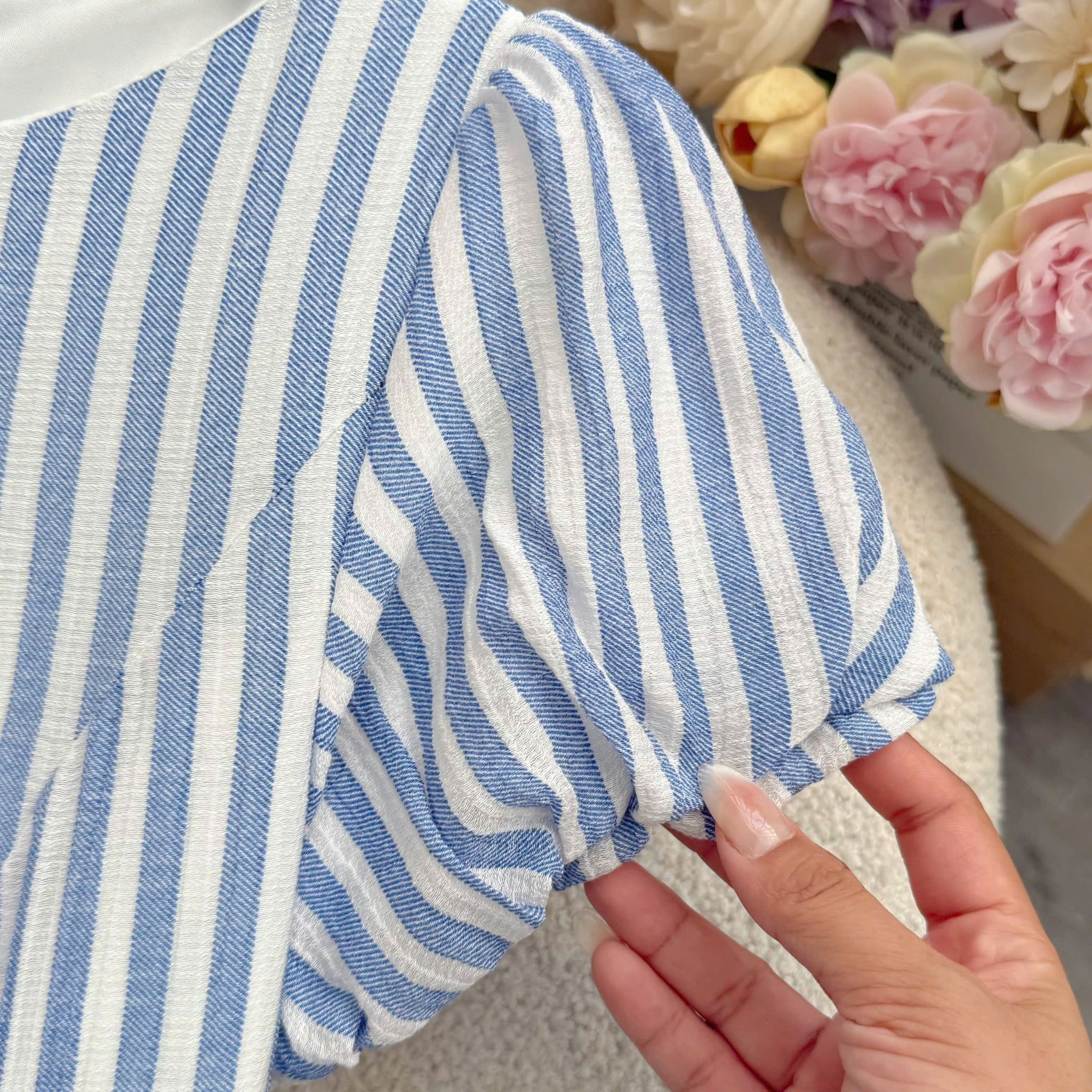 Đầm Thiết Kế Cổ Tròn Tay Bí Dáng Xòe Đầm Đi Tiệc TuTu Store Mã D1961