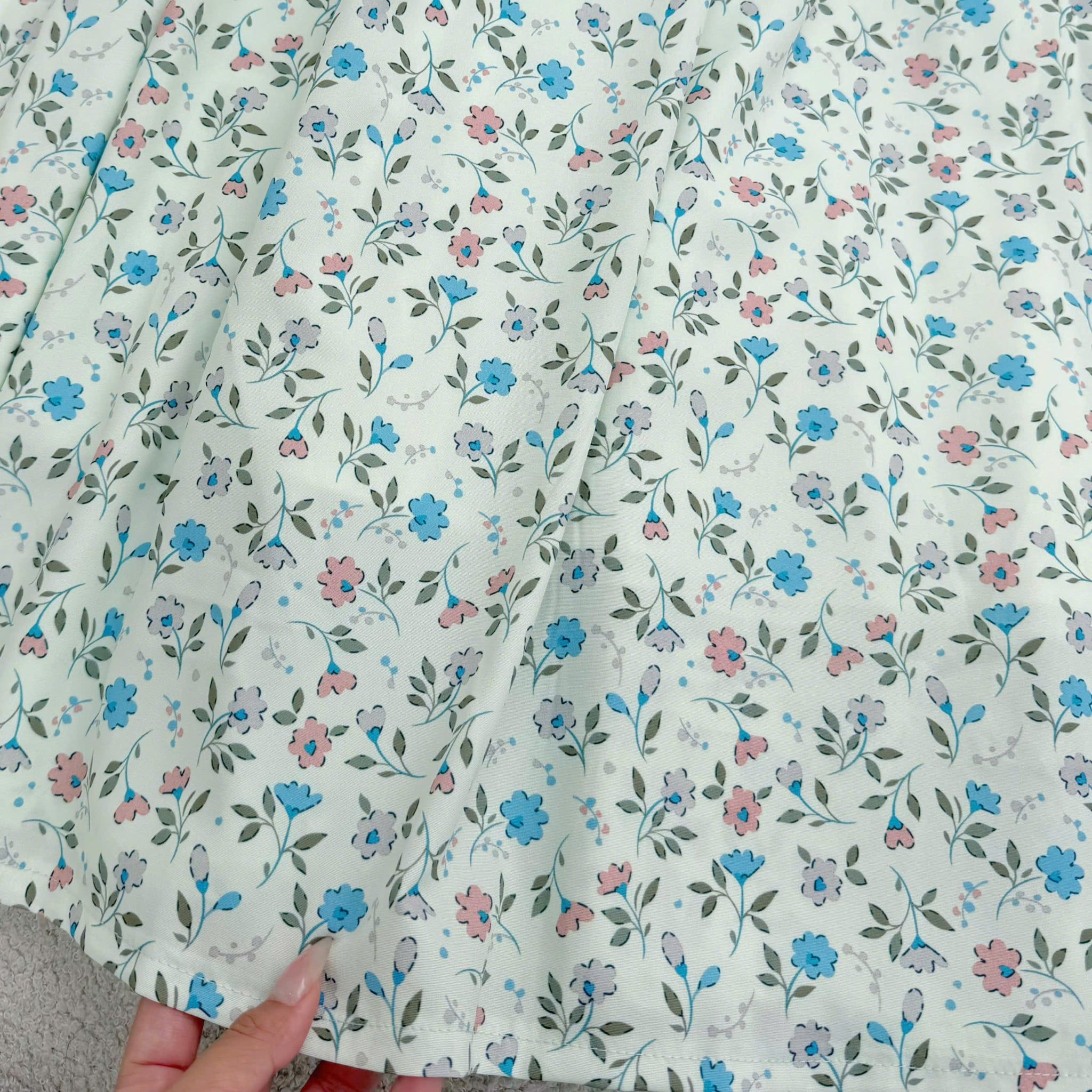 Đầm Thiết Kế Cổ Thuyền Dáng Xòe Hoa Nhí Đầm Đi Tiệc TuTu Store Mã D1931