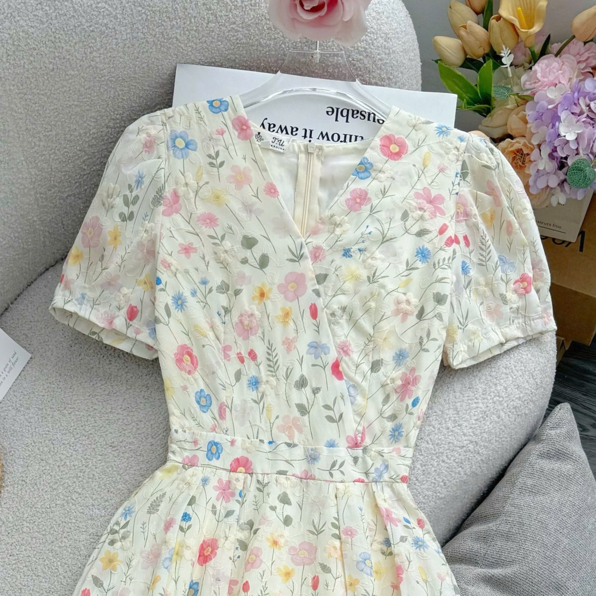 Đầm Kate Thêu Thiết Kế TuTu Store Phù Hợp Đi Tiệc Dành Cho Nữ - Mã D1467