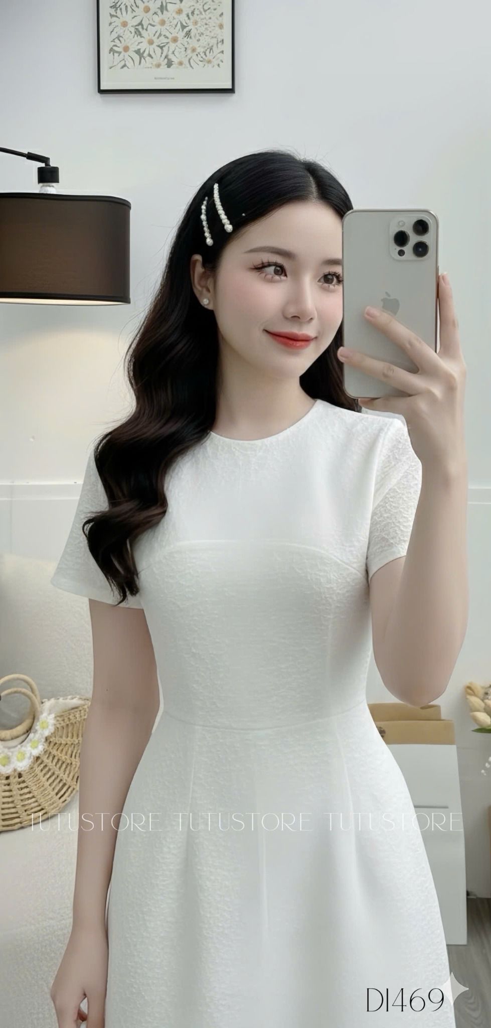 Đầm Kate Thêu Thiết Kế TuTu Store Phù Hợp Đi Làm Dành Cho Nữ - Mã D1469