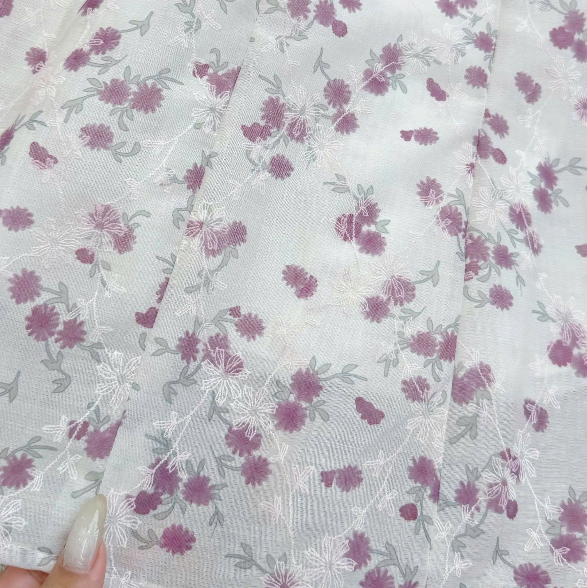 Đầm Hoa Thiết Kế Khóa Trước Dáng Xòe Tay Bí Bồng Xinh Đi Chơi TuTu Store Mã D1691