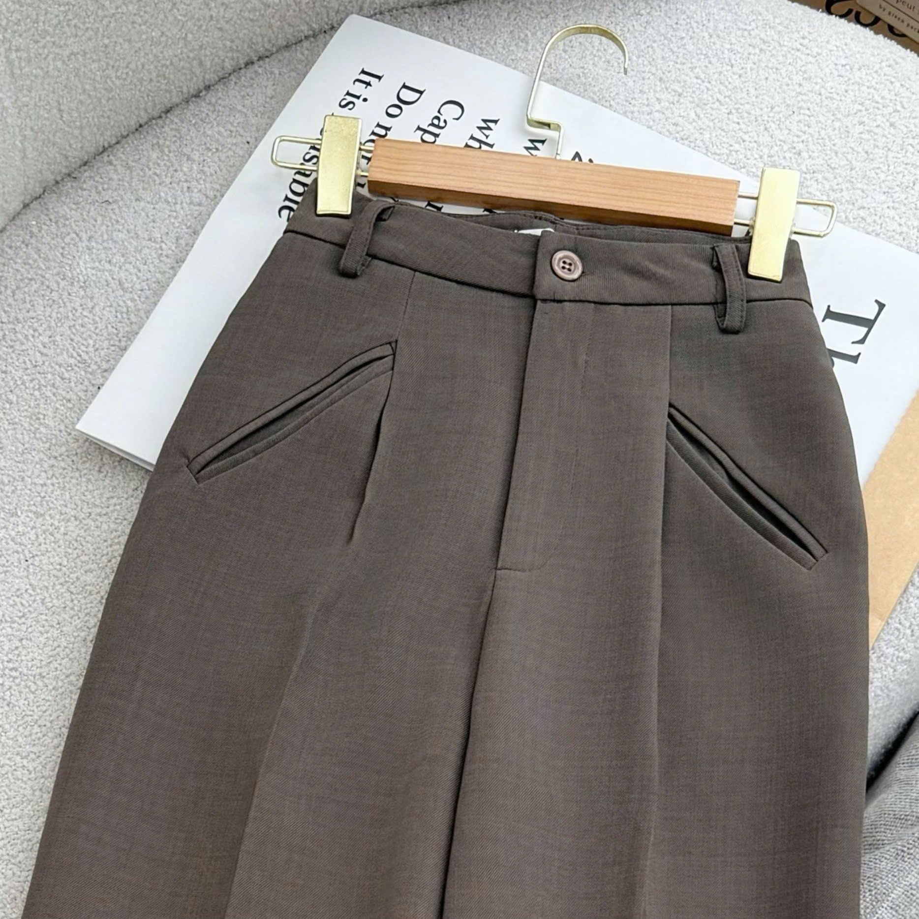 Quần Kaki Nhung Thiết Kế TuTu Store Phù Hợp Đi Làm Dành Cho Nữ - Mã Q142