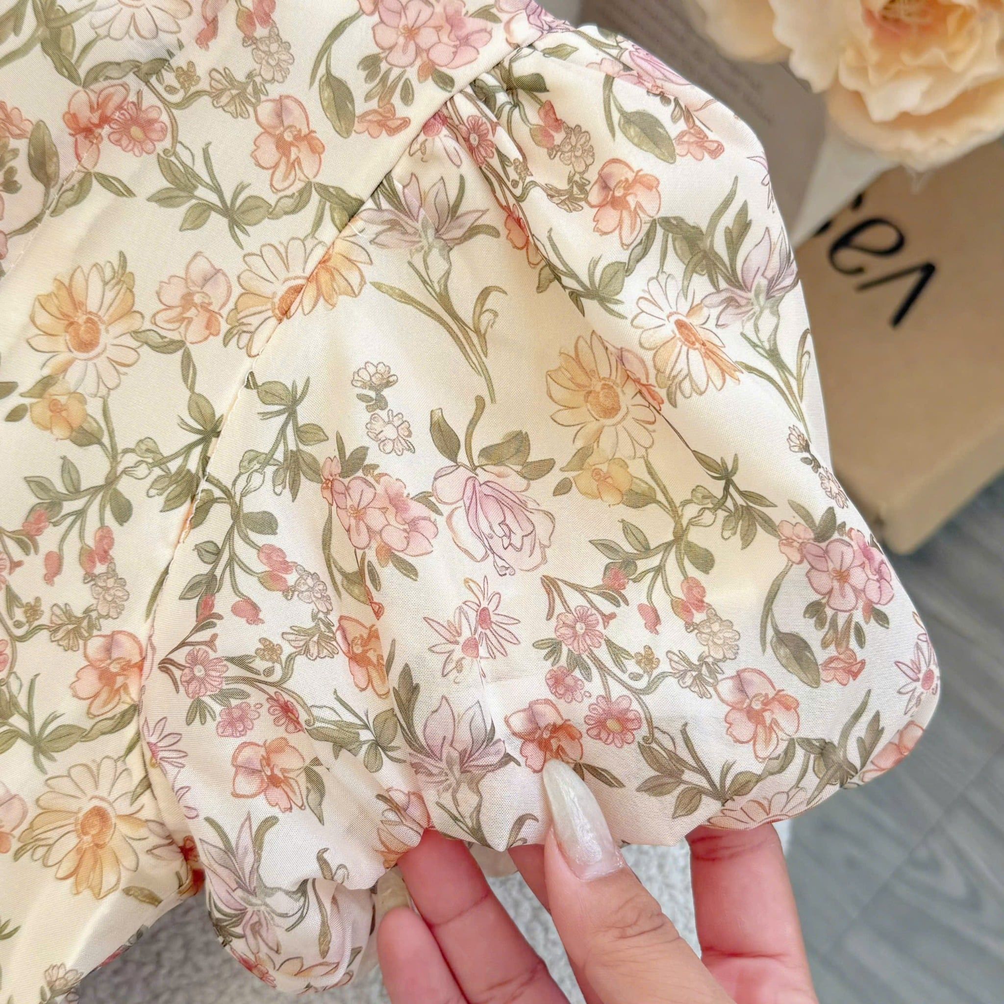 Đầm Voan Thiết Kế Tay Ngắn Dáng A Dài Đi Chơi TuTu Store Mã D1664