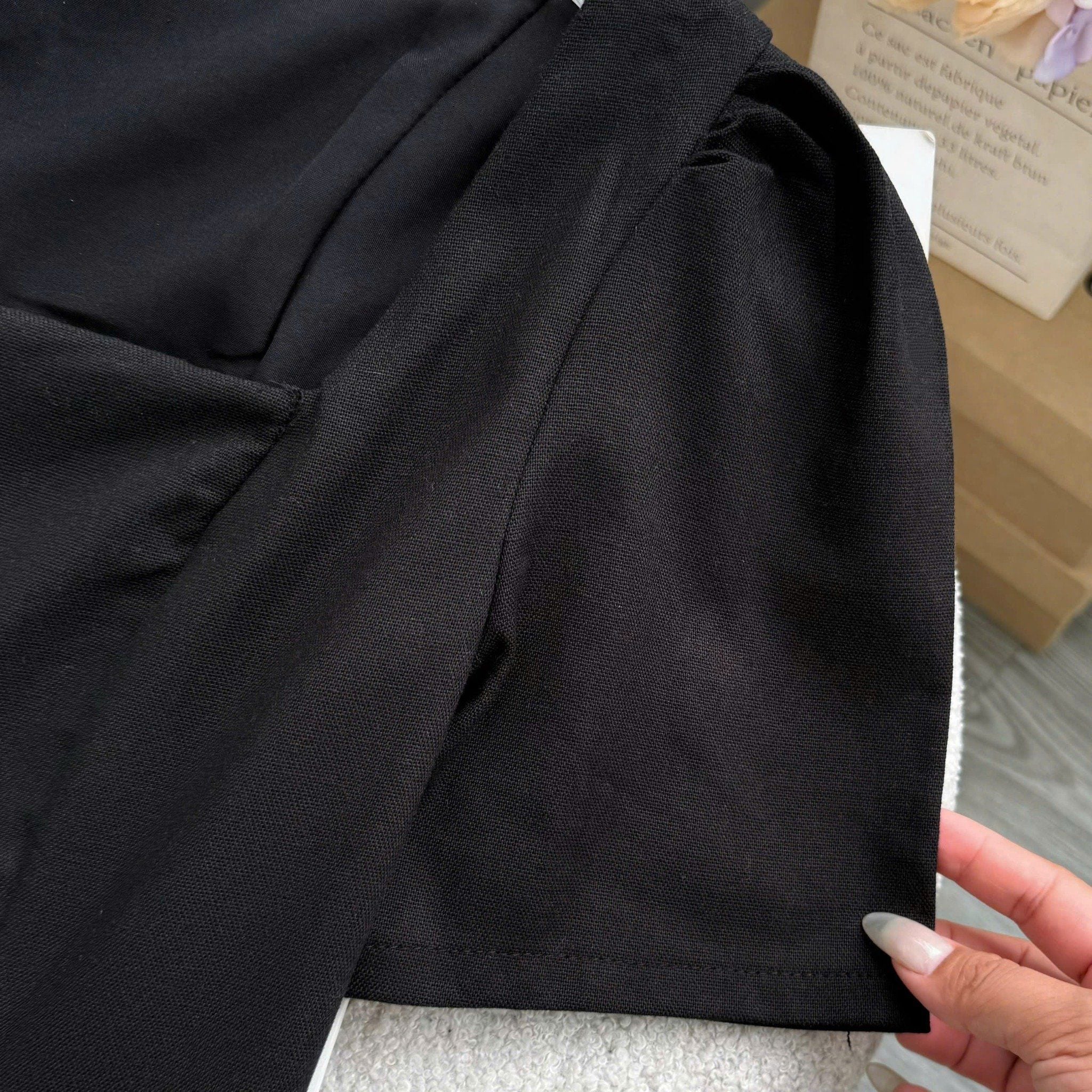 Đầm Thiết Kế Cổ Vuông Linen Cotton thiết Kế TuTu Store Dành Cho Nữ Mã D1436