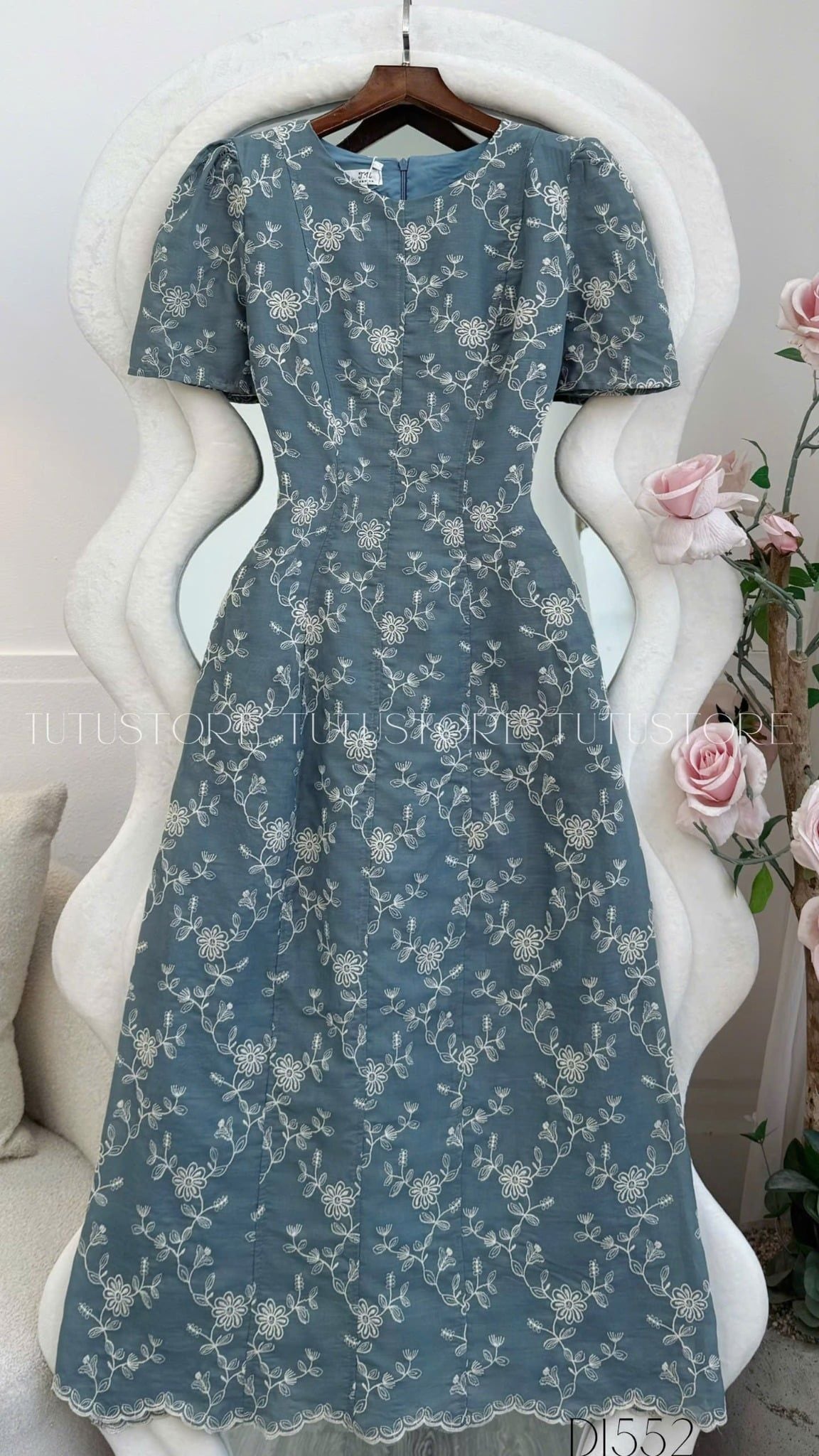 Đầm thiết kế cổ tròn đi tiệc TuTu Store - Mã D1552