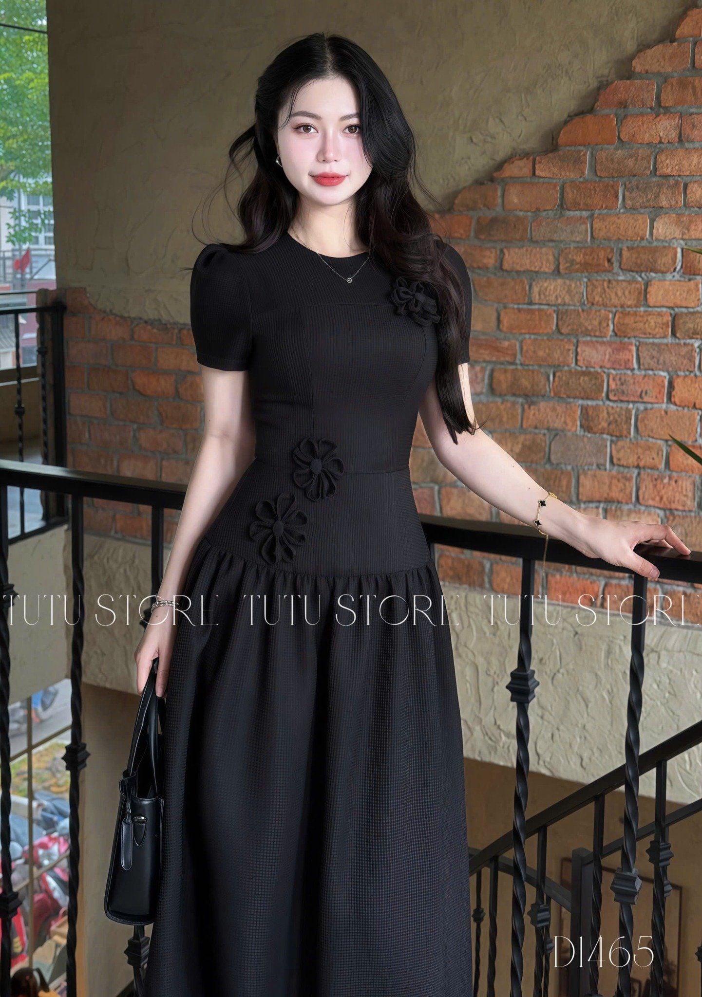 Đầm Bố Lendy Thiết Kế TuTu Store Phù Hợp Đi Tiệc Dành Cho Nữ - Mã D1465