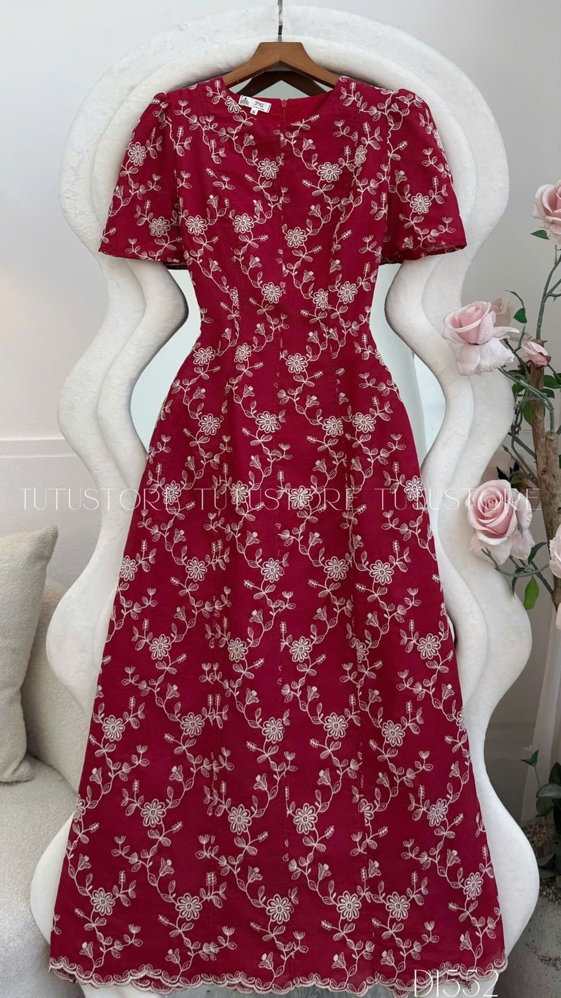 Đầm thiết kế cổ tròn đi tiệc TuTu Store - Mã D1552