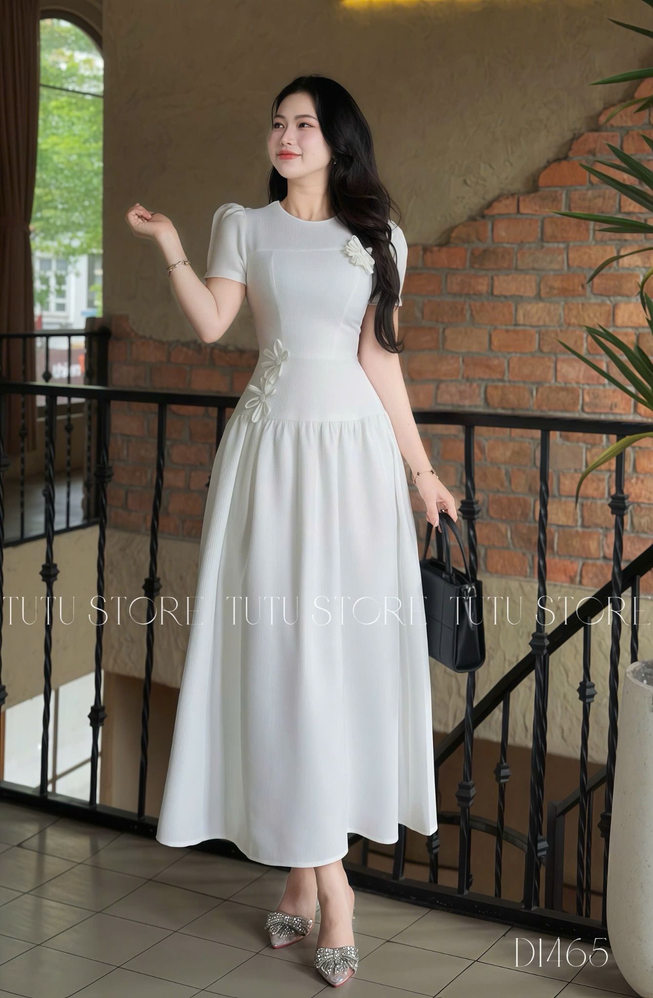 Đầm Bố Lendy Thiết Kế TuTu Store Phù Hợp Đi Tiệc Dành Cho Nữ - Mã D1465