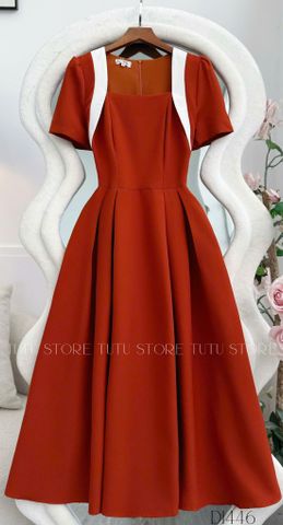 Đầm Cotton Mịn Thiết Kế TuTu Store Phù Hợp Công Sở Dành Cho Nữ - Mã D1446