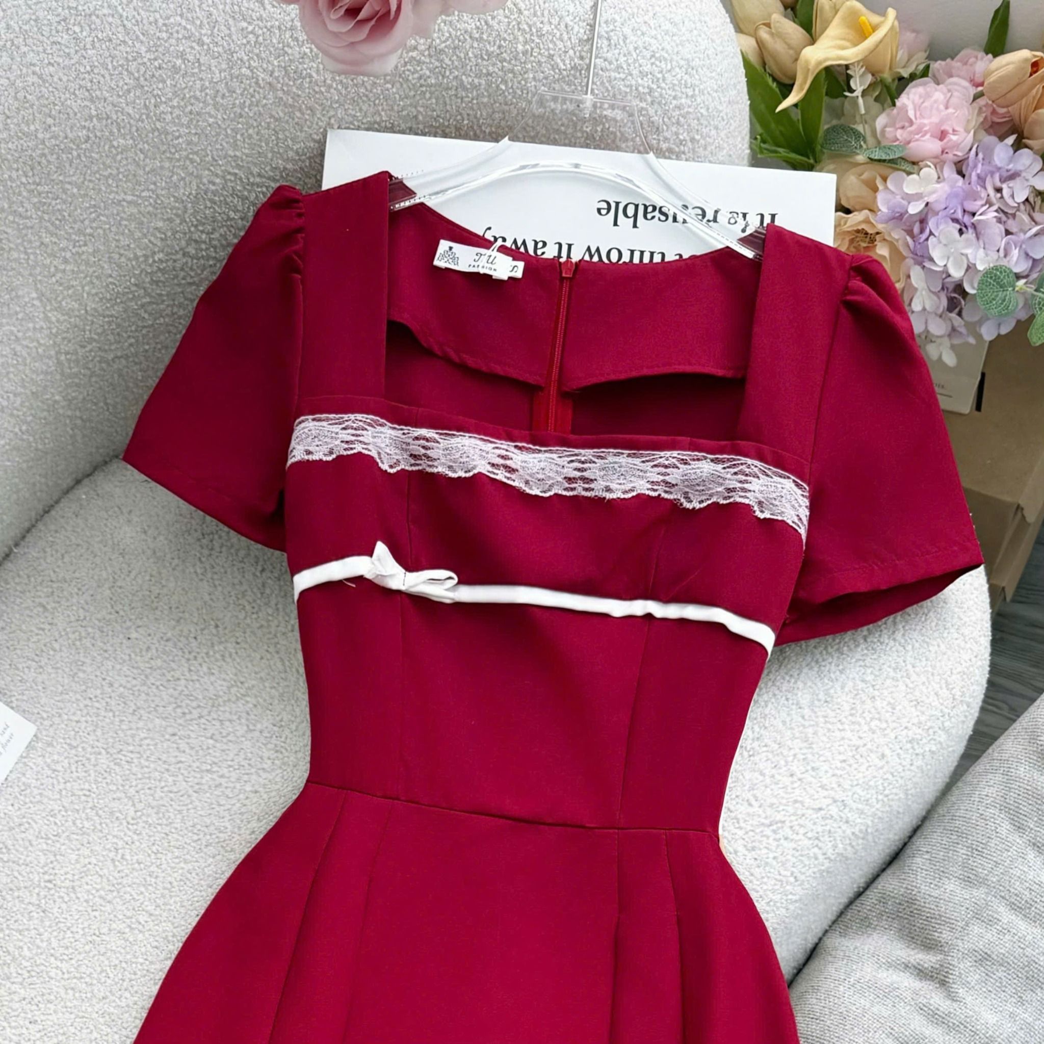 Đầm Cotton Mịn Thiết Kế TuTu Store Phù Hợp Đi Chơi Dành Cho Nữ - Mã D1462