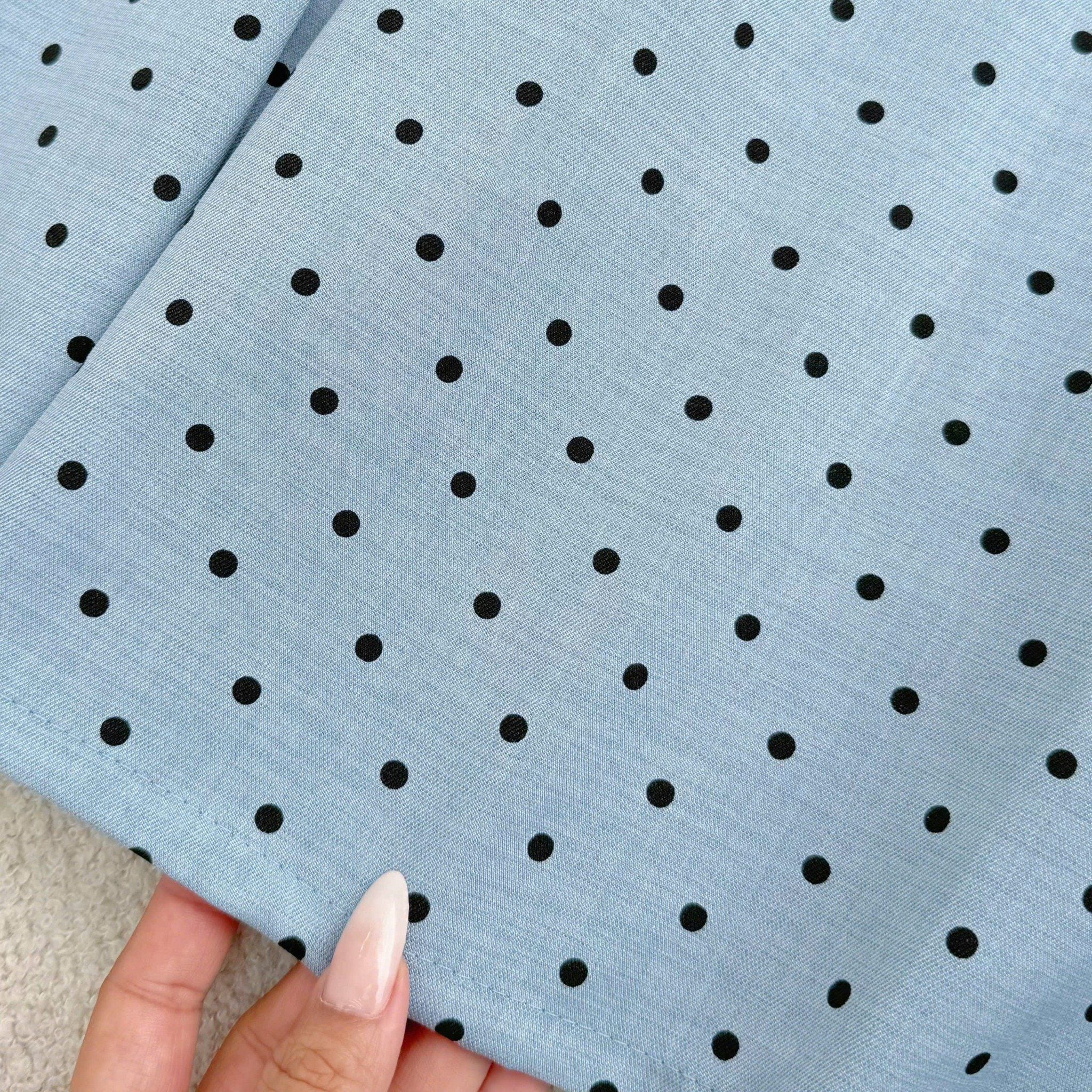 Đầm Bố Thái In Bi Thiết Kế TuTu Store Phù Hợp Công Sở Dành Cho Nữ - Mã D1445