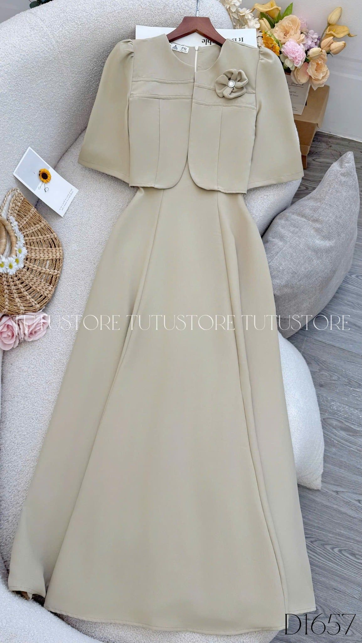 Đầm Liền Thiết Kế Dáng Xòe Đi Tiệc TuTu Store Mã D1657