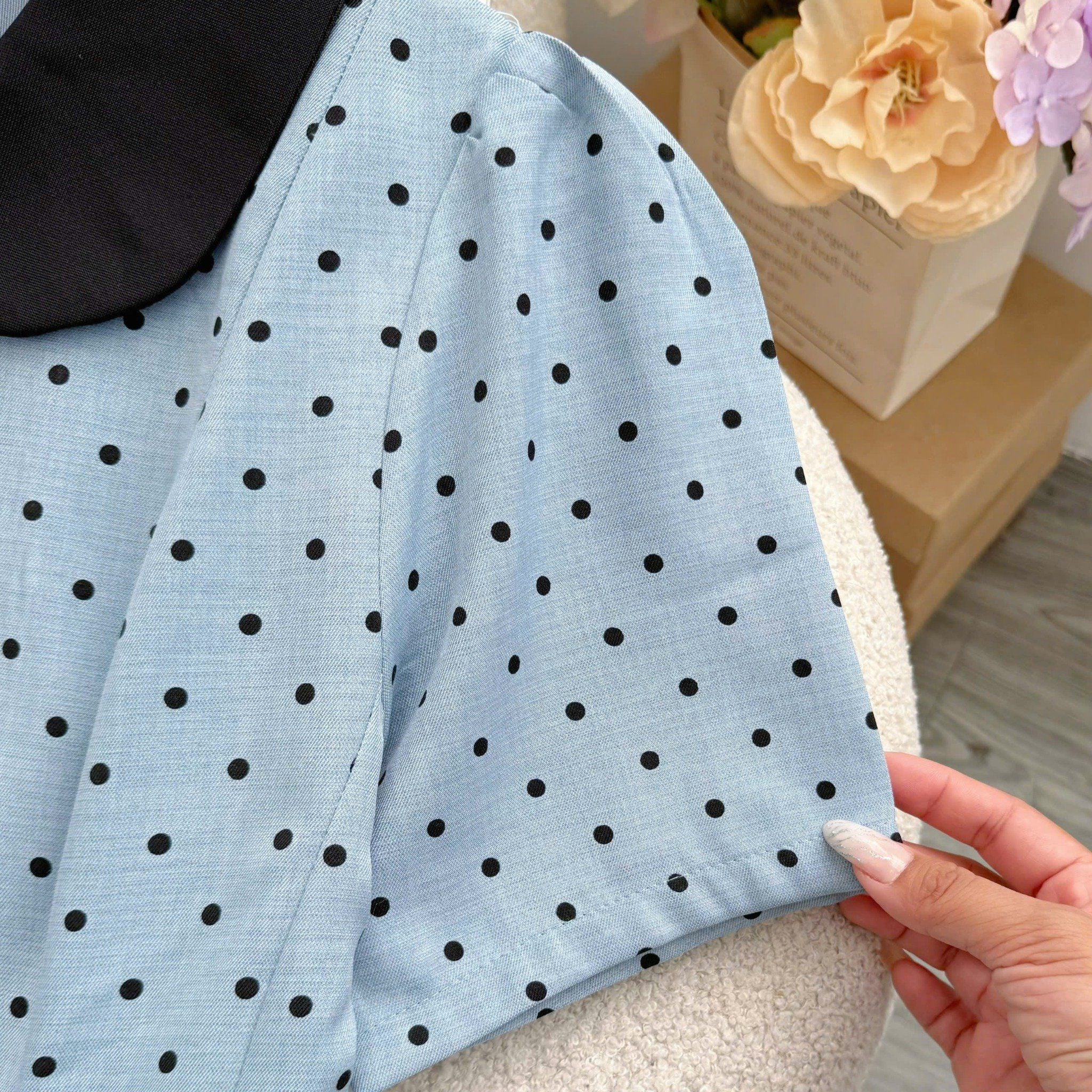 Đầm Bố Thái In Bi Thiết Kế TuTu Store Phù Hợp Công Sở Dành Cho Nữ - Mã D1445