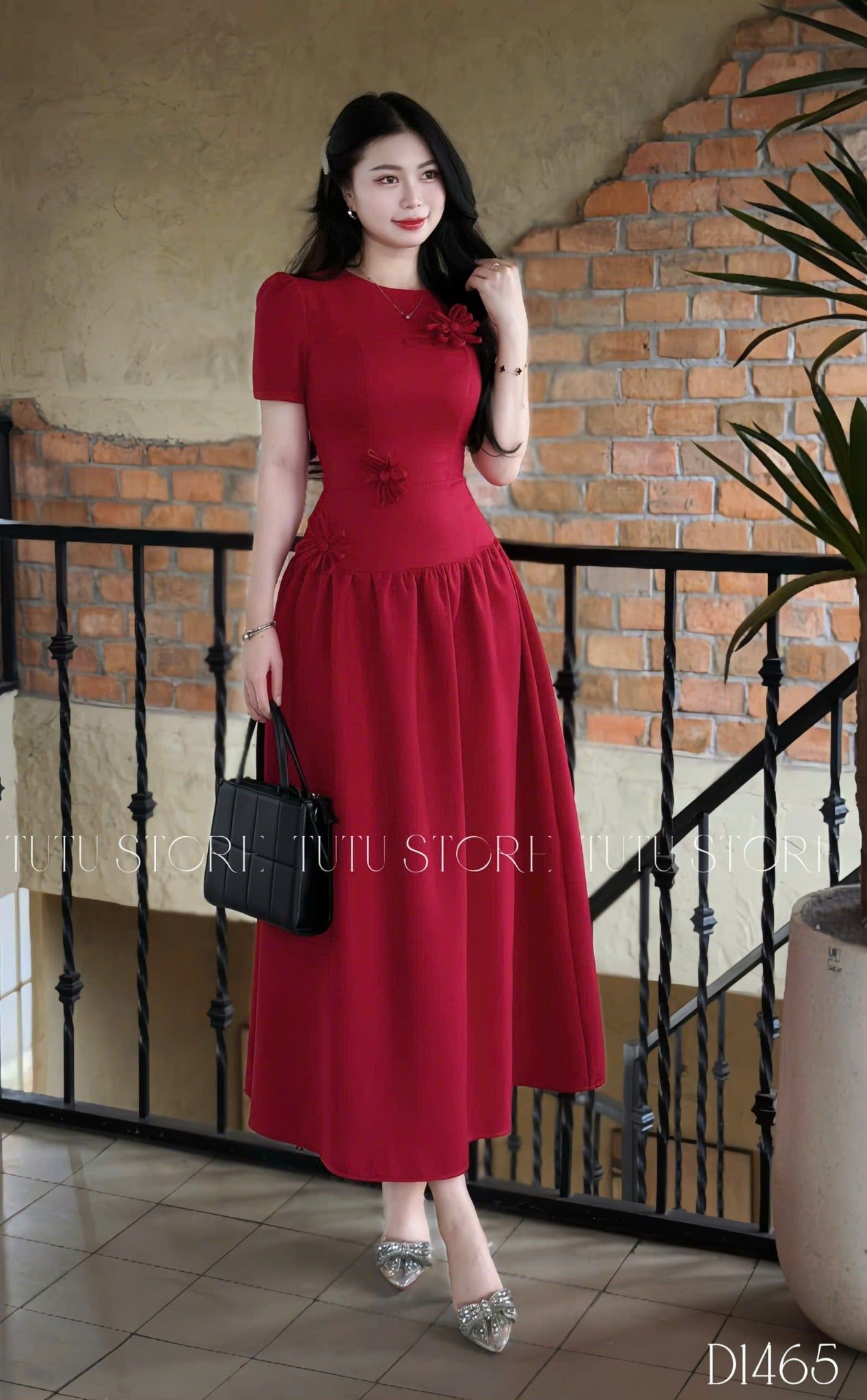 Đầm Bố Lendy Thiết Kế TuTu Store Phù Hợp Đi Tiệc Dành Cho Nữ - Mã D1465