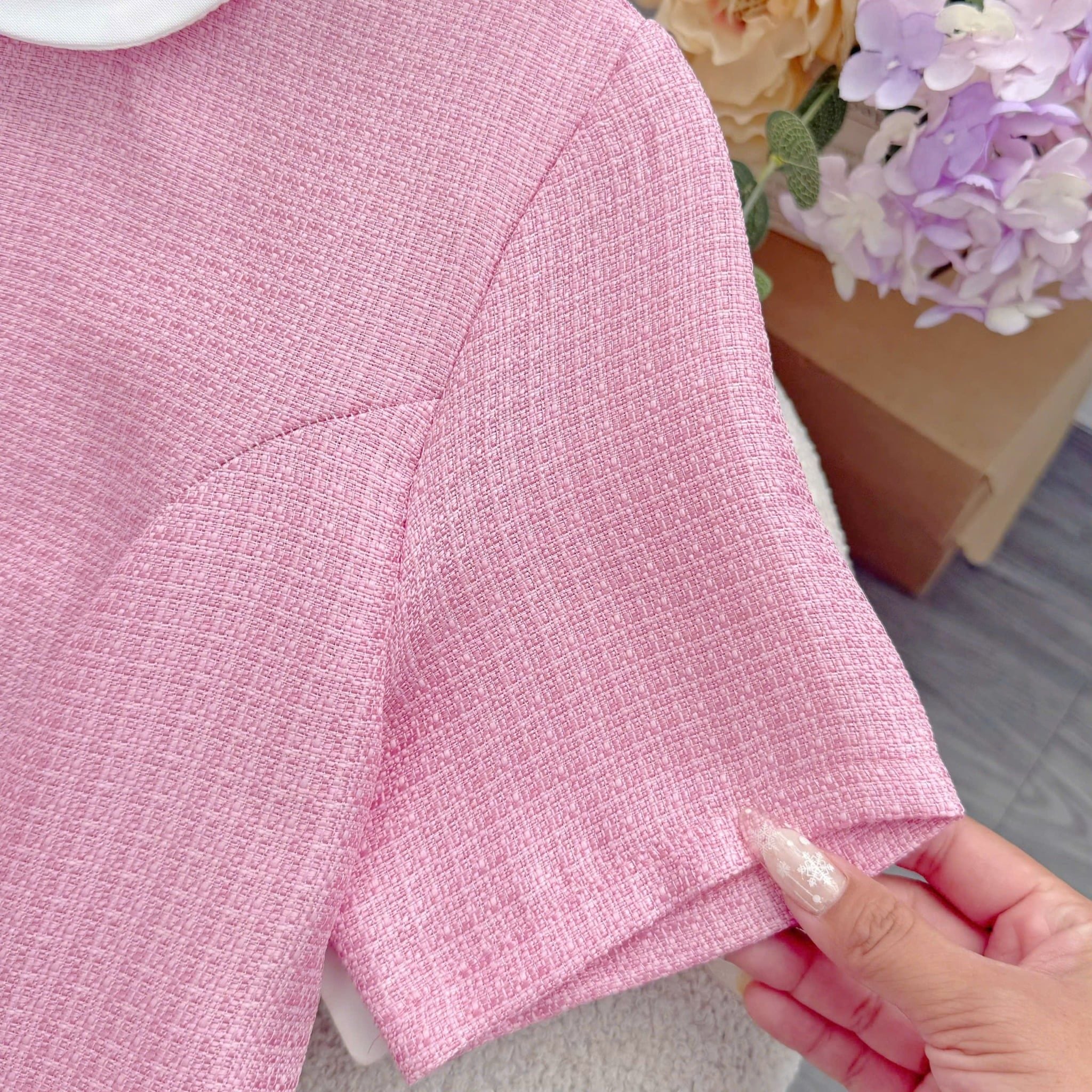 Đầm thiết kế cổ sơ mi tròn đi tiệc TuTu Store - Mã D1493