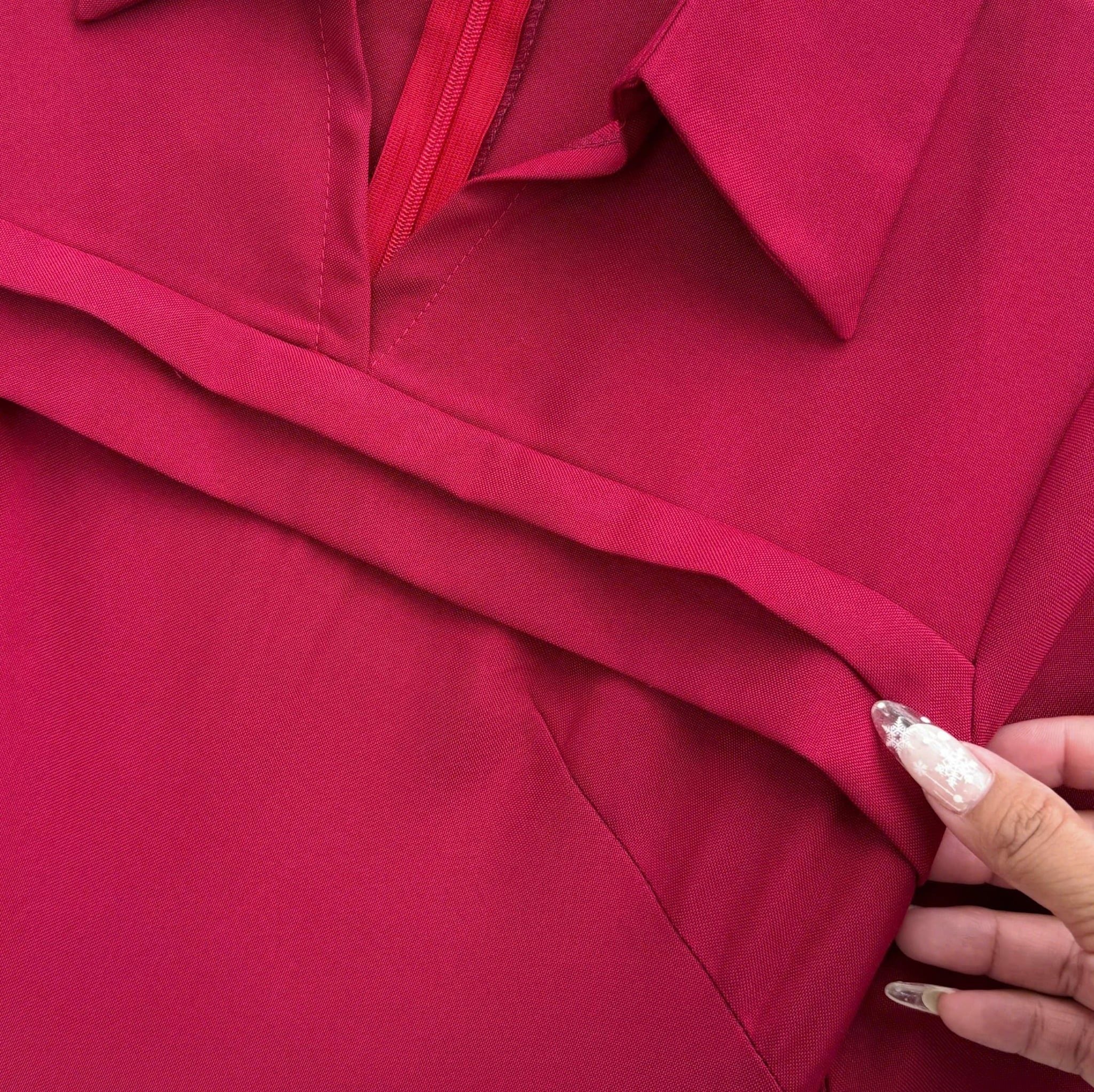 Đầm thiết kế cổ sơ mi dáng dài công sở TuTu Store - Mã D1549