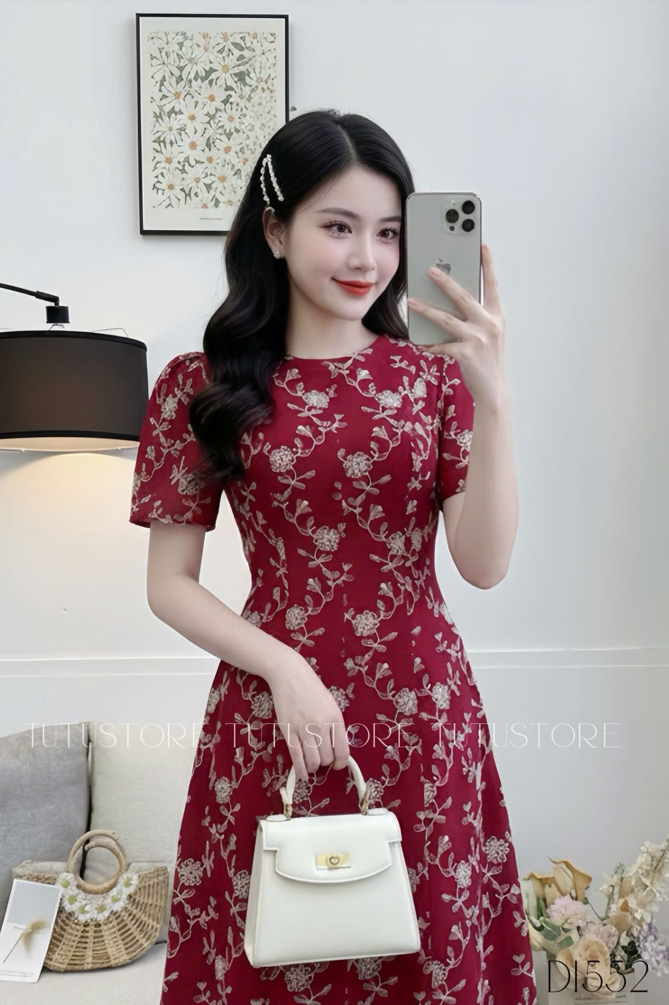 Đầm thiết kế cổ tròn đi tiệc TuTu Store - Mã D1552