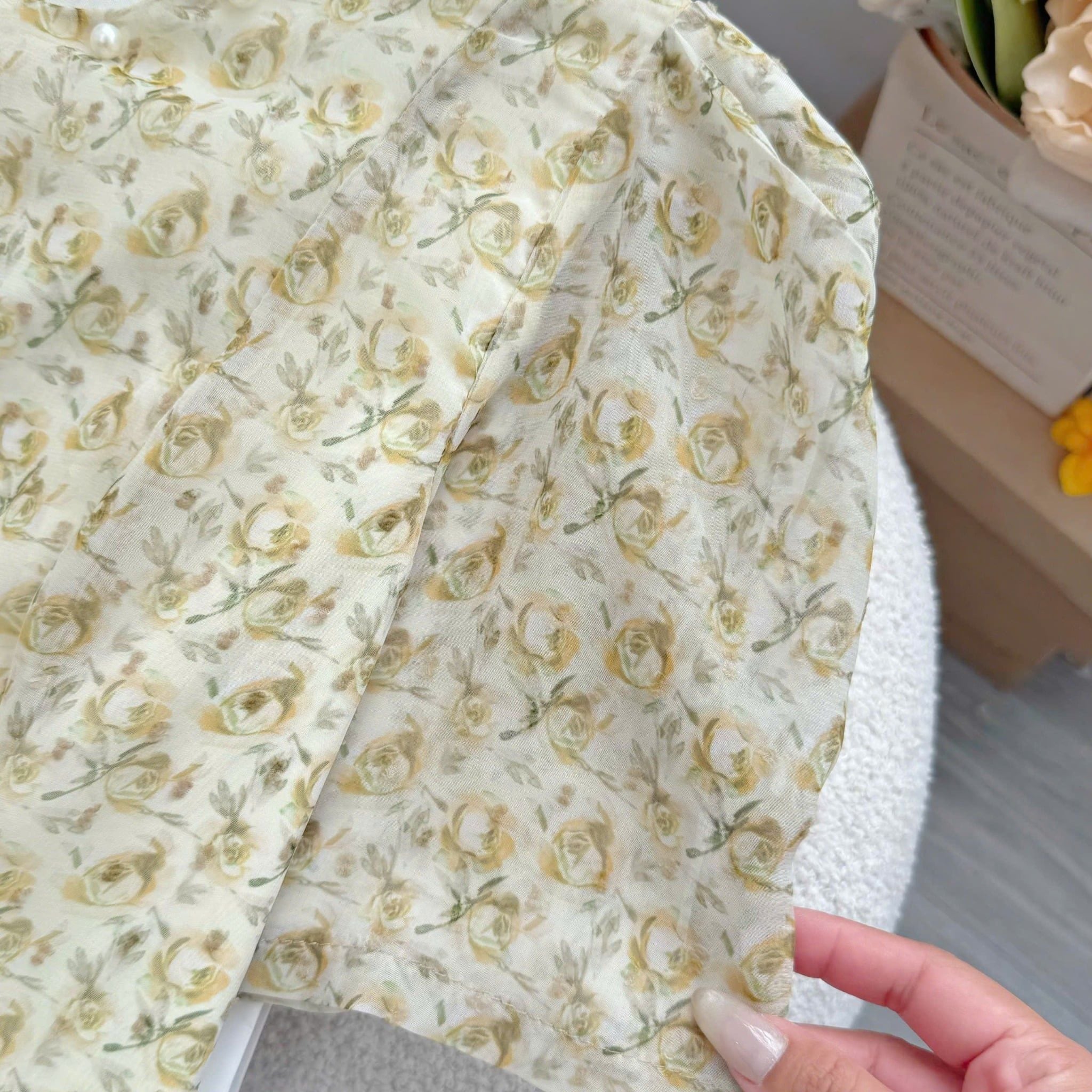 Đầm Thiết Kế Cổ Tròn Dáng Xòe Dài Hoa Nhí Đi Chơi TuTu Store Mã D1695